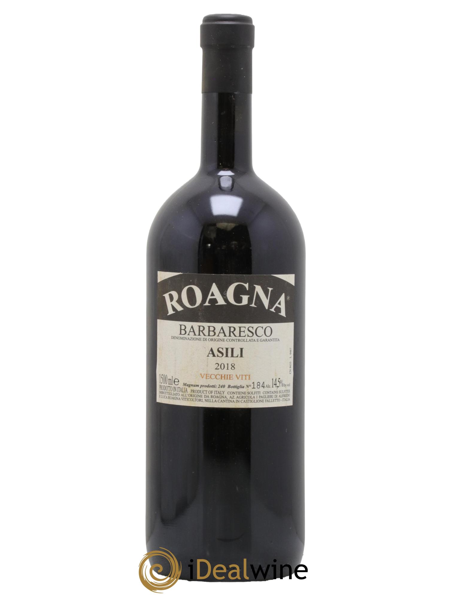 Barbaresco DOCG Asili Vecchie Viti Roagna 2018 - Lot de 1 magnum - 0