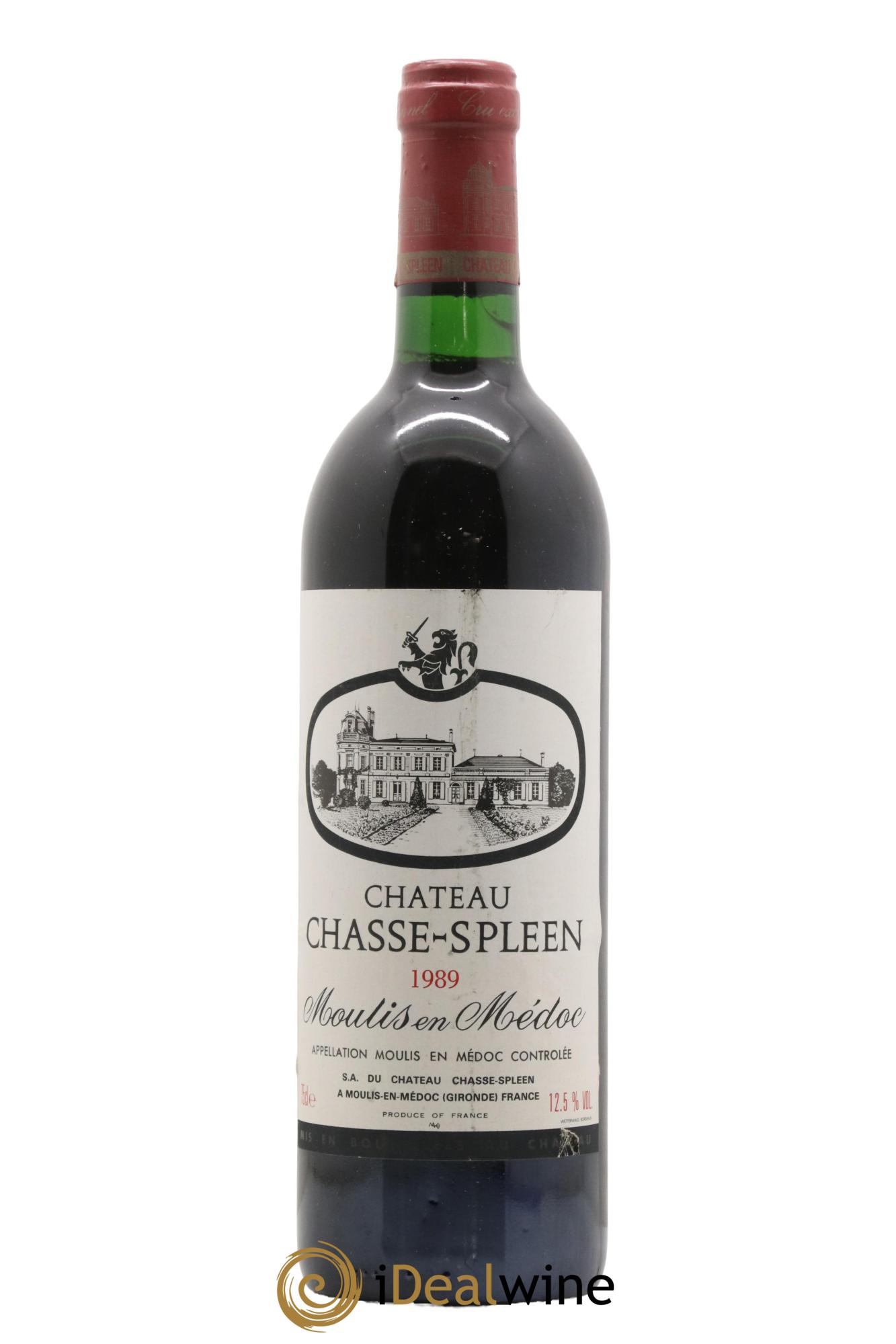 Château Chasse Spleen 1989 - Lot de 1 bouteille - 0