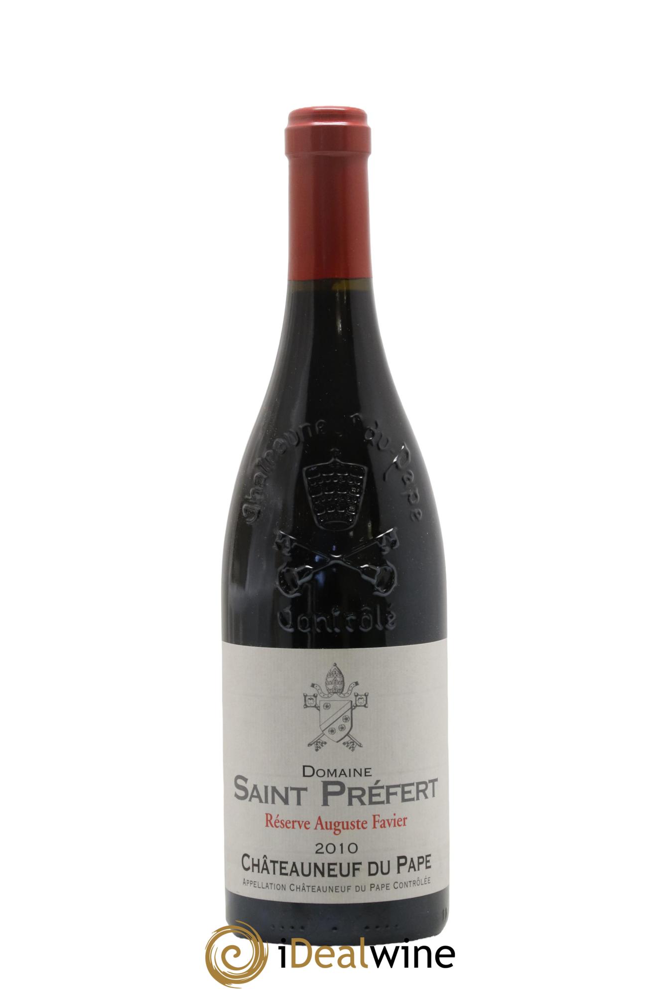 Châteauneuf-du-Pape Réserve Auguste Favier Domaine Saint-Préfert 2010 - Lot de 1 bouteille - 0