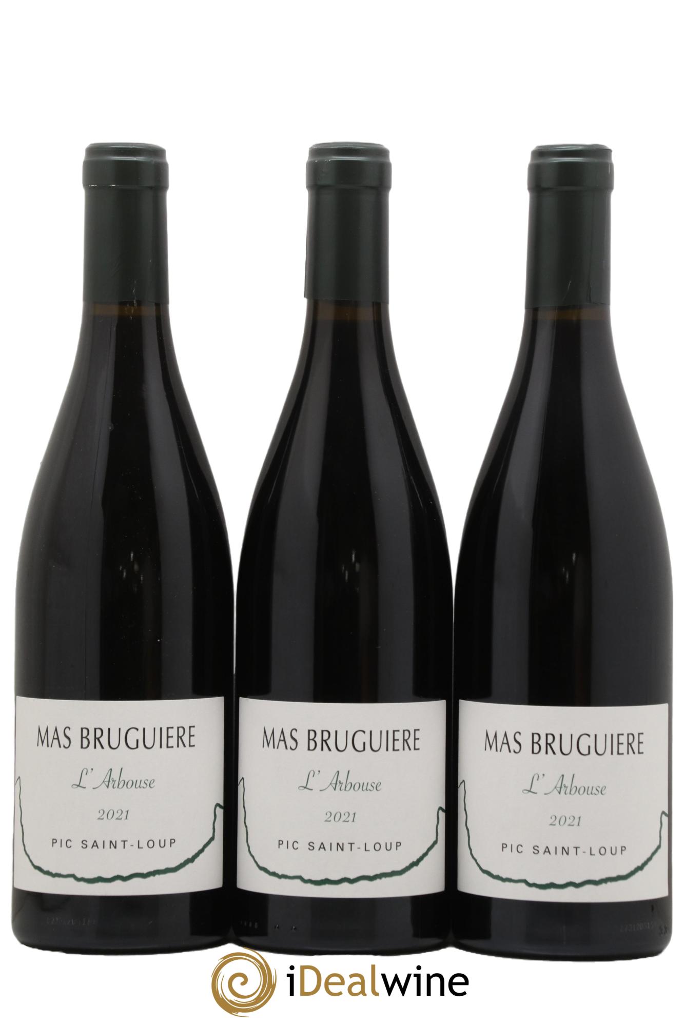 Pic Saint-Loup Mas Bruguière L'Arbouse Guilhem et Xavier Bruguière 2021 - Lot de 3 bouteilles - 0