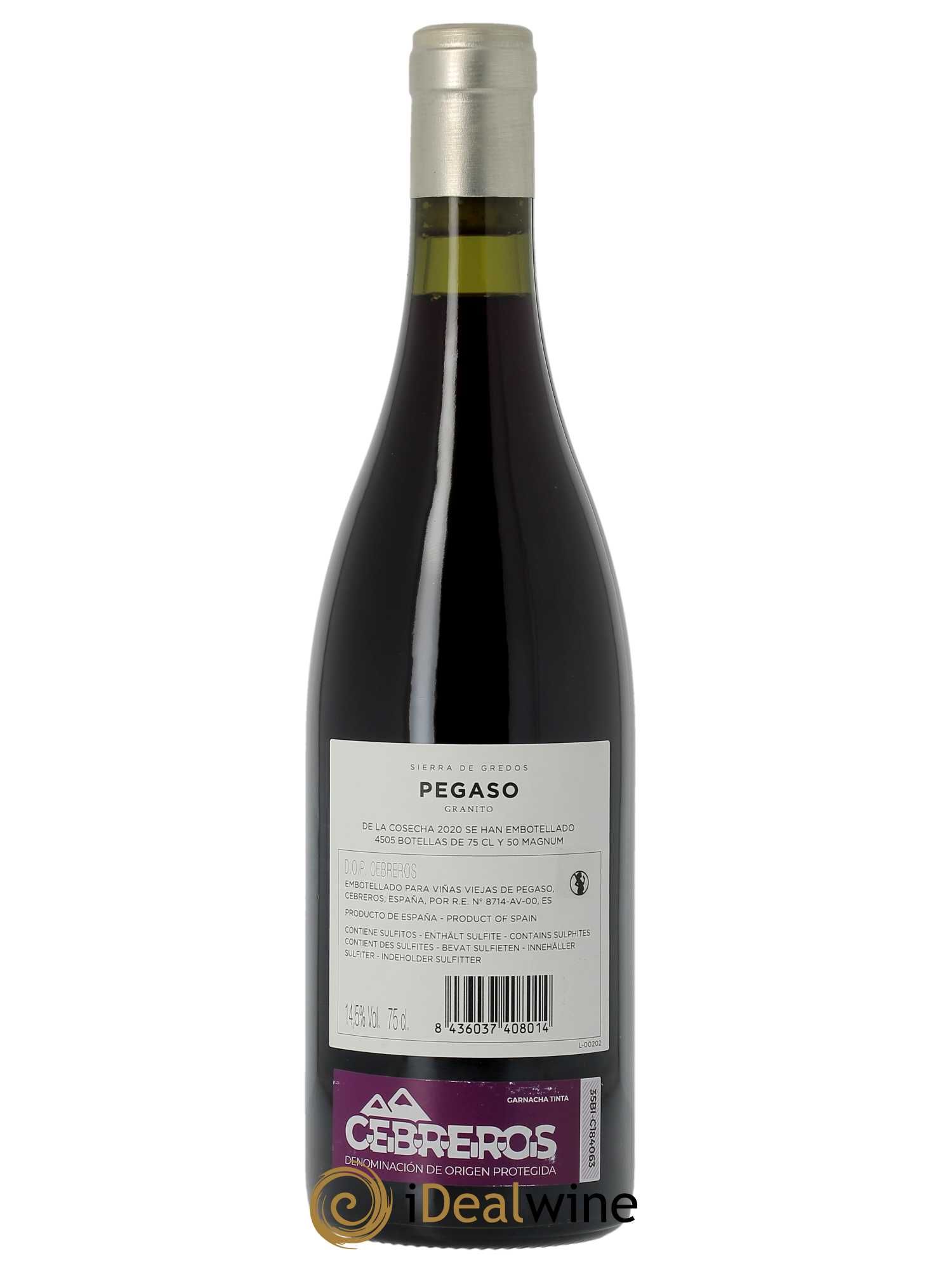 Sierra De Gredos Granito Telmo Rodriguez - Pegaso  2020 - Lot de 1 bouteille - 1