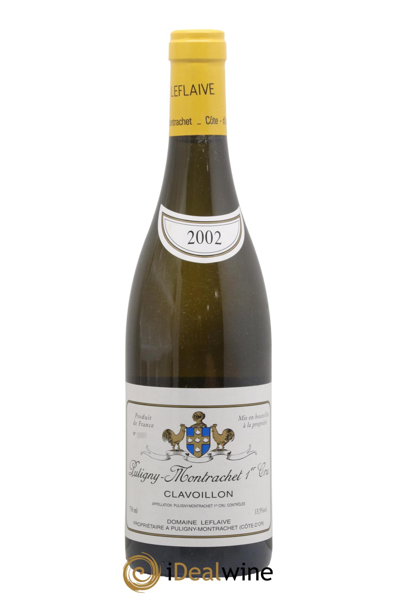 Puligny-Montrachet 1er Cru Clavoillon Leflaive (Domaine) 2002 - Lot de 1 bouteille - 0