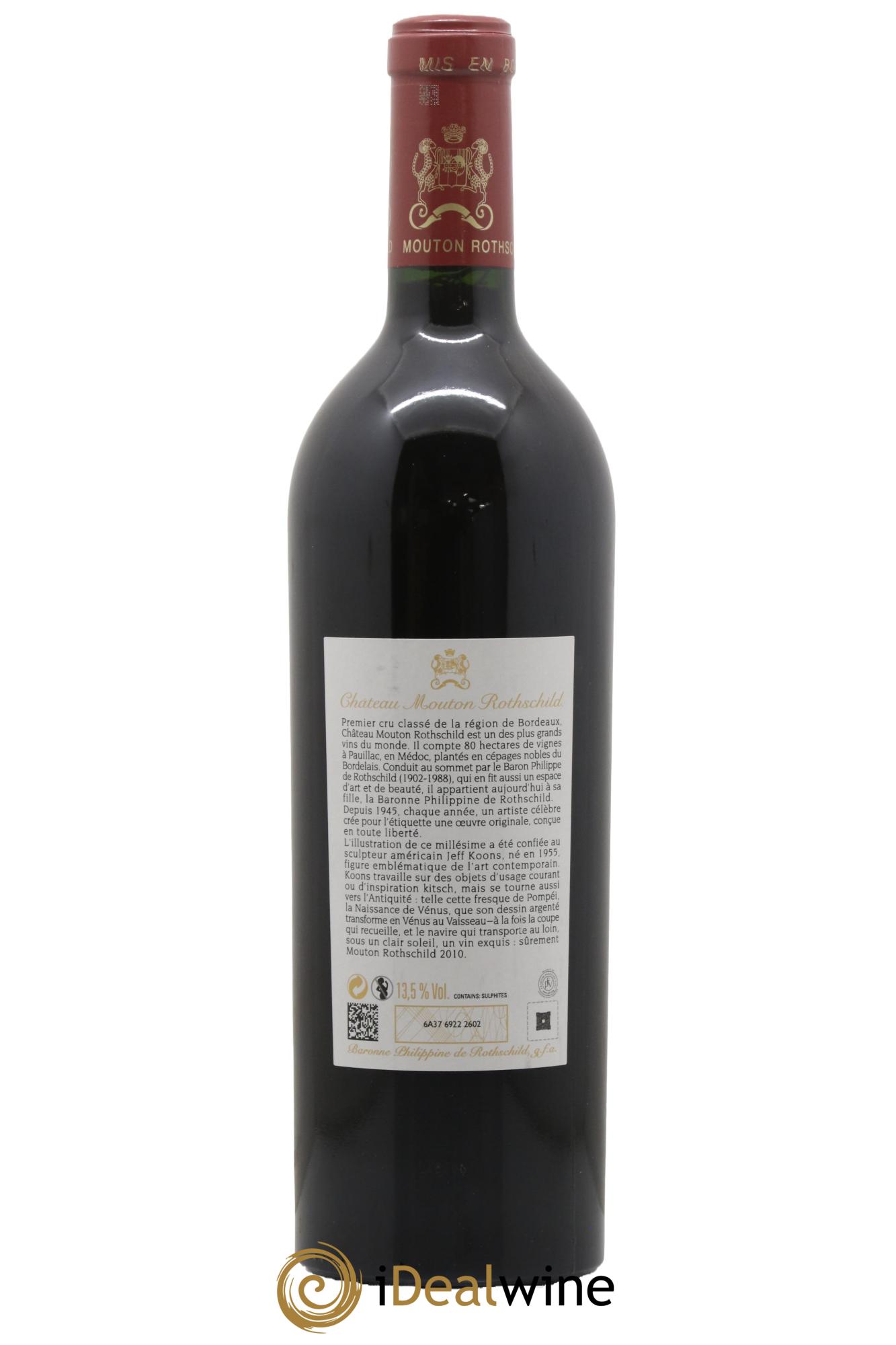 Château Mouton Rothschild 1er Grand Cru Classé 2010 - Posten von 1 Flasche - 2
