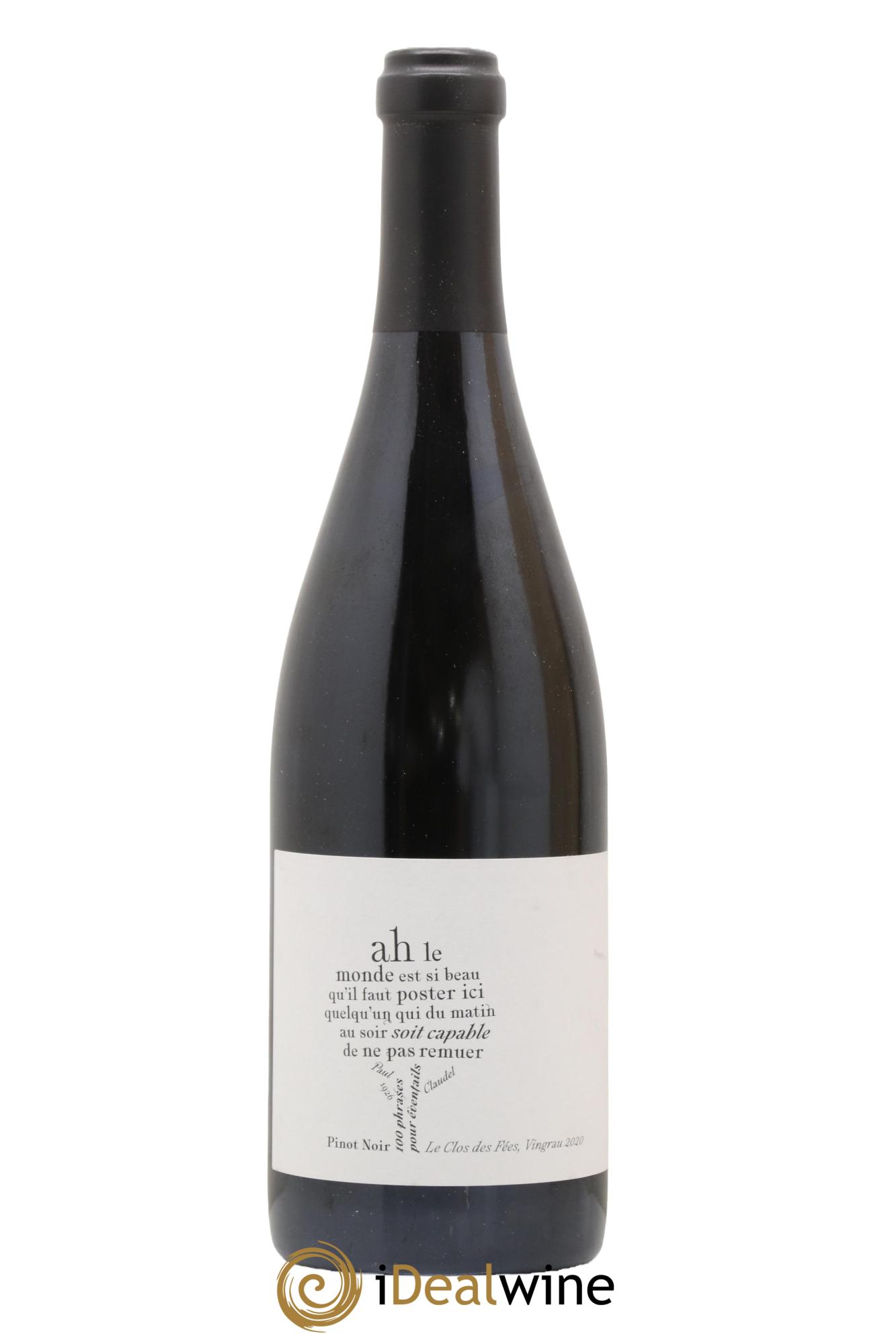 Côtes Catalanes Clos des Fées 100 Phrases pour éventails Hervé Bizeul 2020 - Lotto di 1 bottiglia - 1