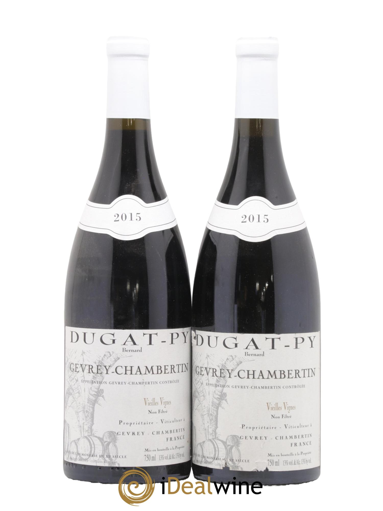 Gevrey-Chambertin Vieilles Vignes Dugat-Py 2015 - Lotto di 2 bottiglie - 0
