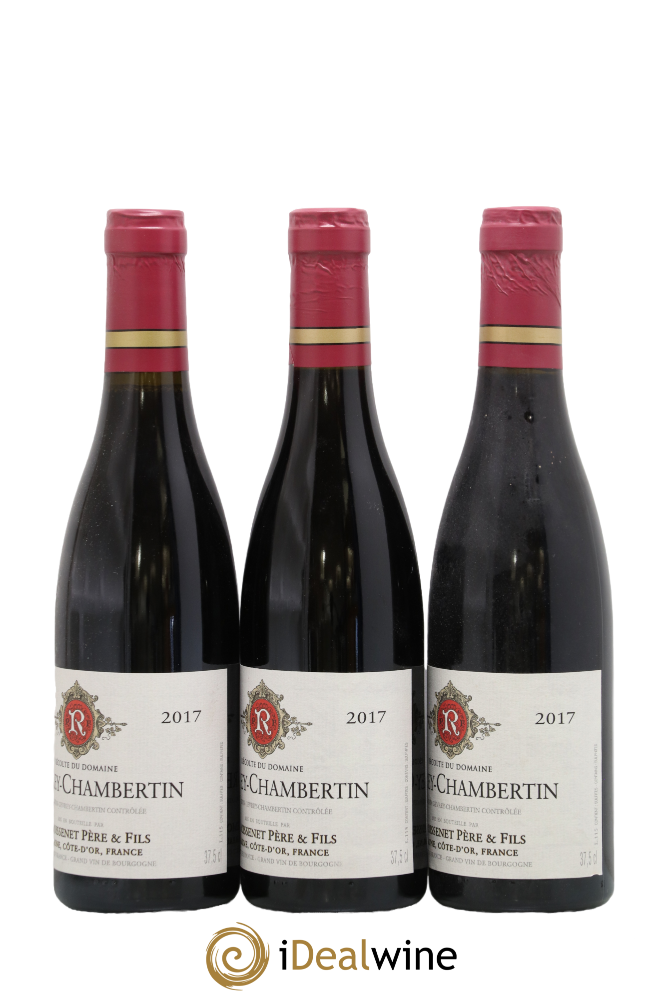 Gevrey-Chambertin Remoissenet Père et Fils 2017 - Lot de 3 demi bouteilles - 1