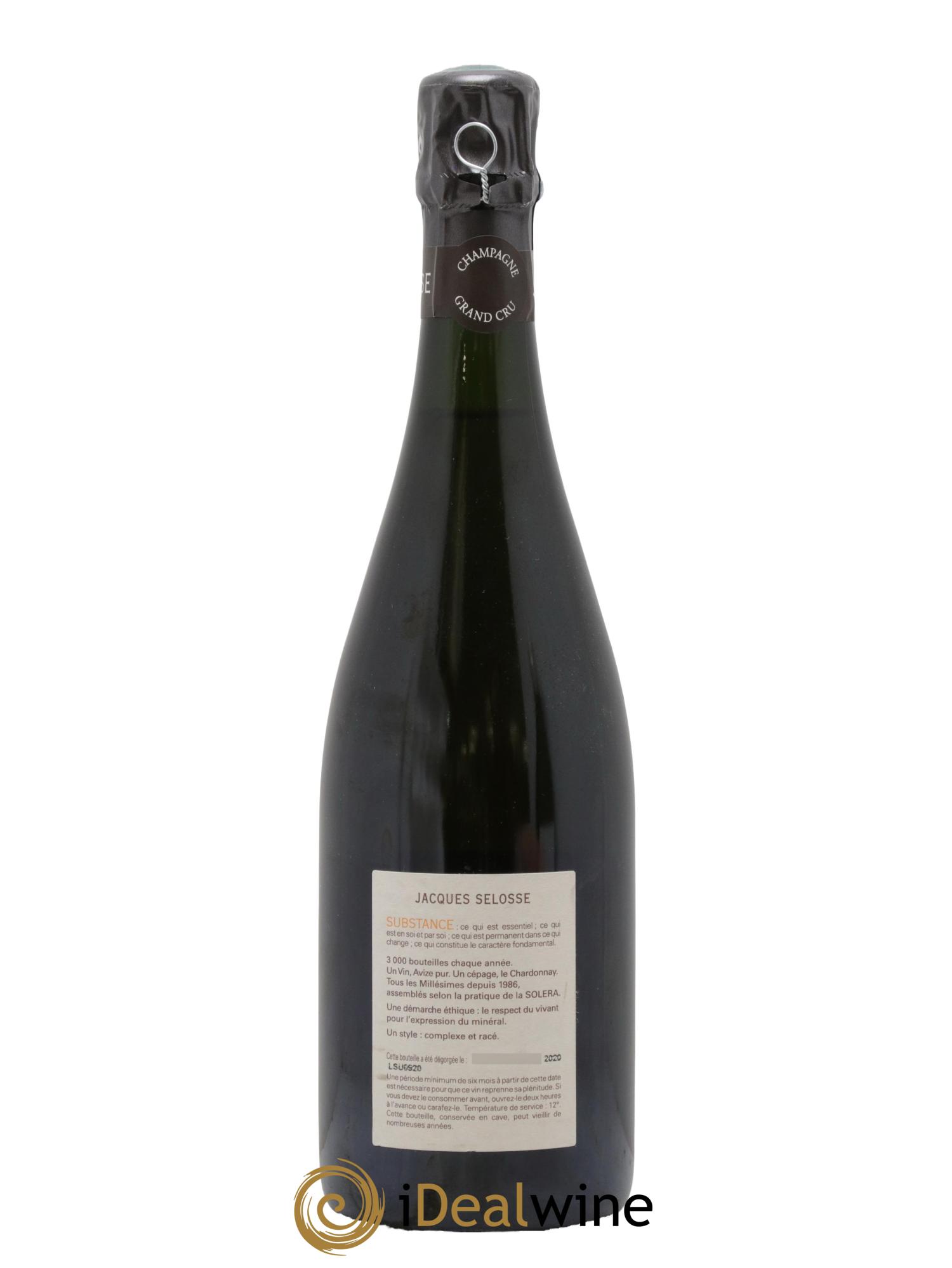 Substance Jacques Selosse - Lotto di 1 bottiglia - 1
