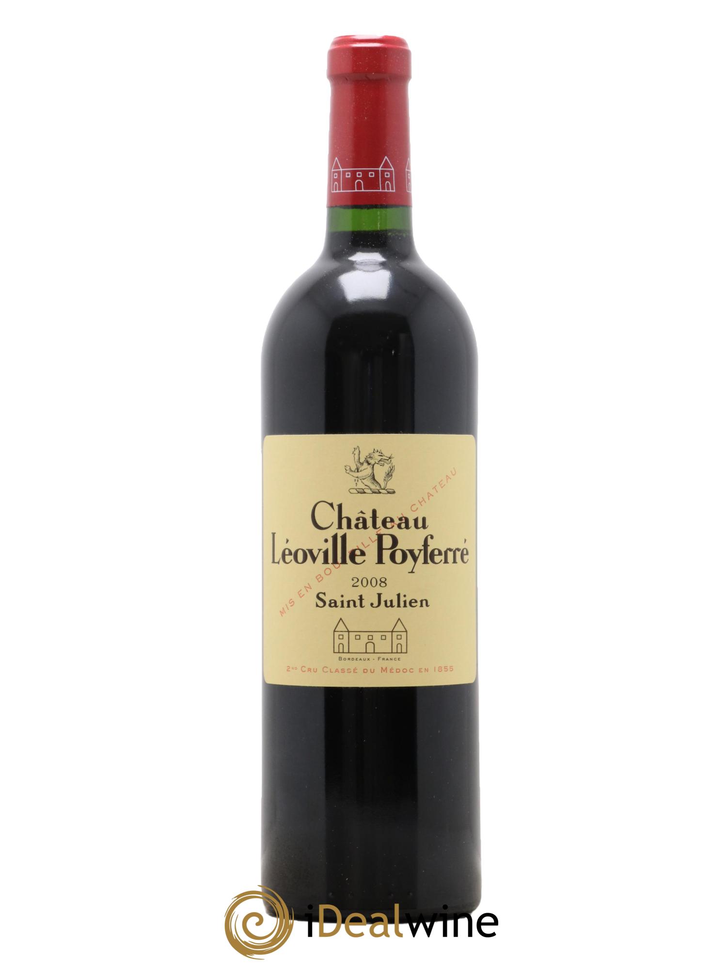 Château Léoville Poyferré 2ème Grand Cru Classé 2008 - Lot de 1 bouteille - 0