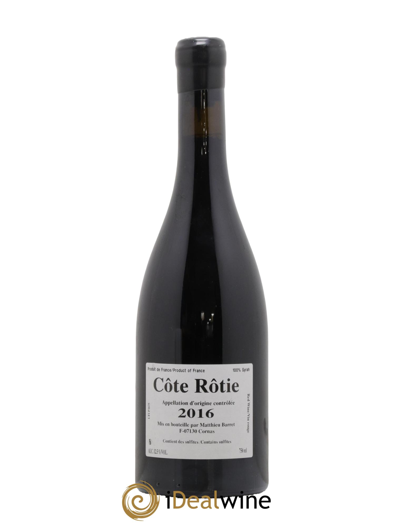 Côte-Rôtie Tupin's Coulet (Domaine du) - Matthieu Barret 2016 - Lot de 1 bouteille - 1