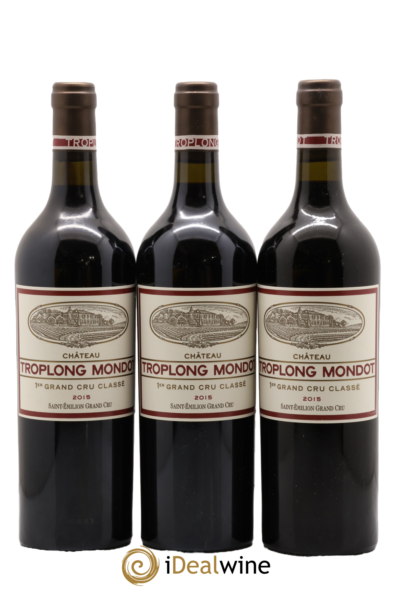 Château Troplong Mondot 1er Grand Cru Classé B 2015 - Posten von 12 Flaschen - 4