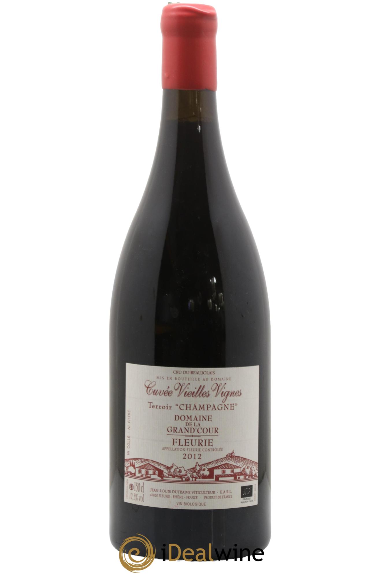 Fleurie Champagne - Cuvée Vieilles Vignes Grand'cour (Domaine de la) - Jean-Louis Dutraive 2012 - Lot de 1 magnum - 0