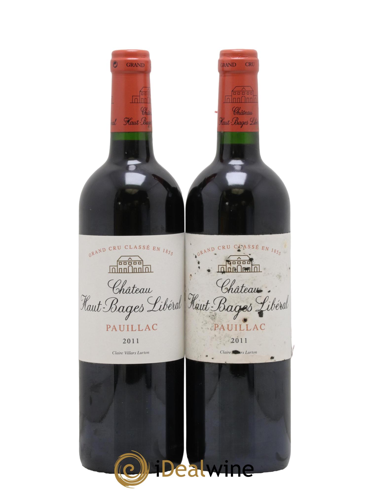 Château Haut Bages Libéral 5ème Grand Cru Classé 2011 - Lot of 2 bottles - 0