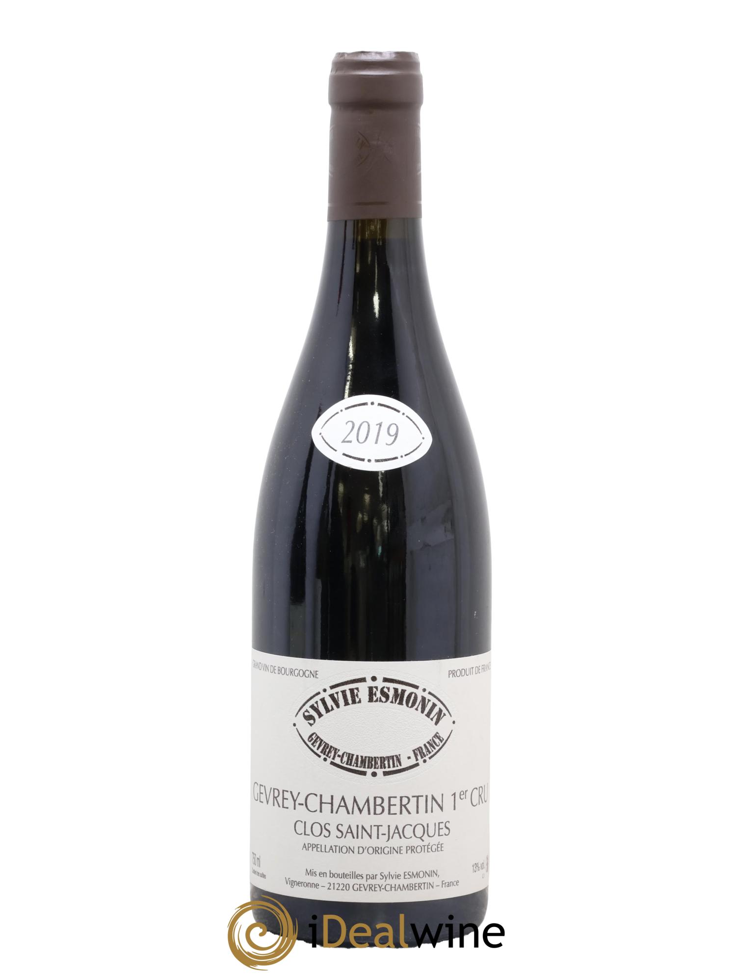 Gevrey-Chambertin 1er Cru Clos Saint Jacques Sylvie Esmonin 2019 - Lot of 1 bottle - 0