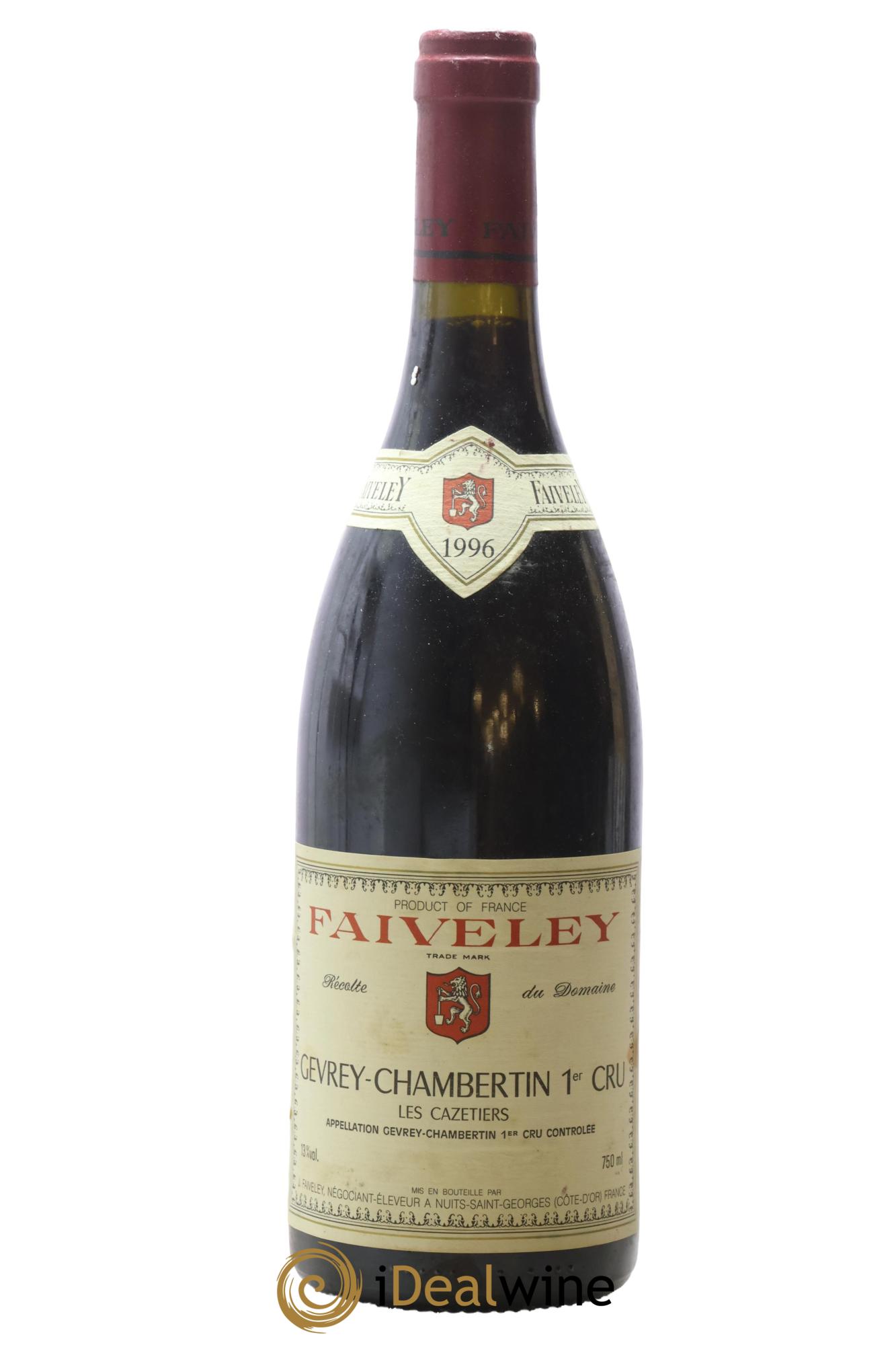 Gevrey-Chambertin 1er Cru Les Cazetiers Faiveley 1996 - Lot of 1 bottle - 0