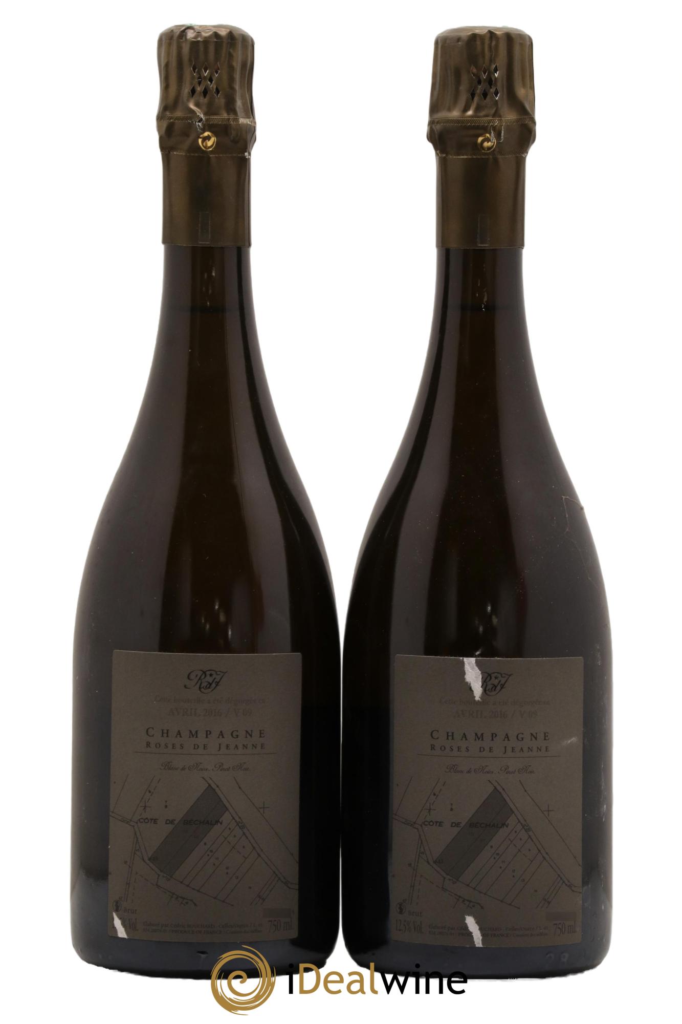 Roses de Jeanne Côte de Béchalin Blanc de Noirs Cédric Bouchard 2009 - Lot de 2 bouteilles - 1