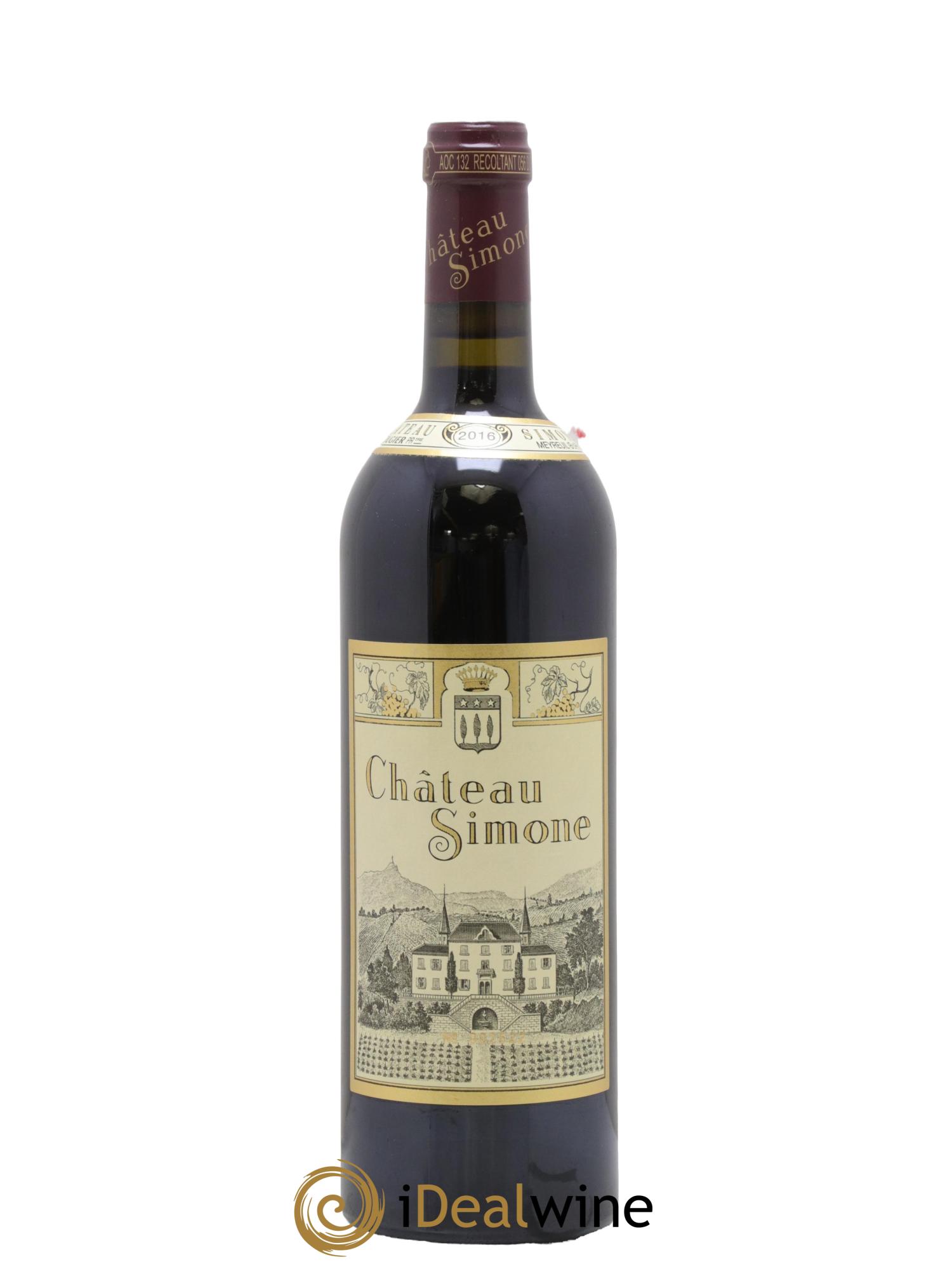 Palette Château Simone Famille Rougier 2016 - Lot de 1 bouteille - 0