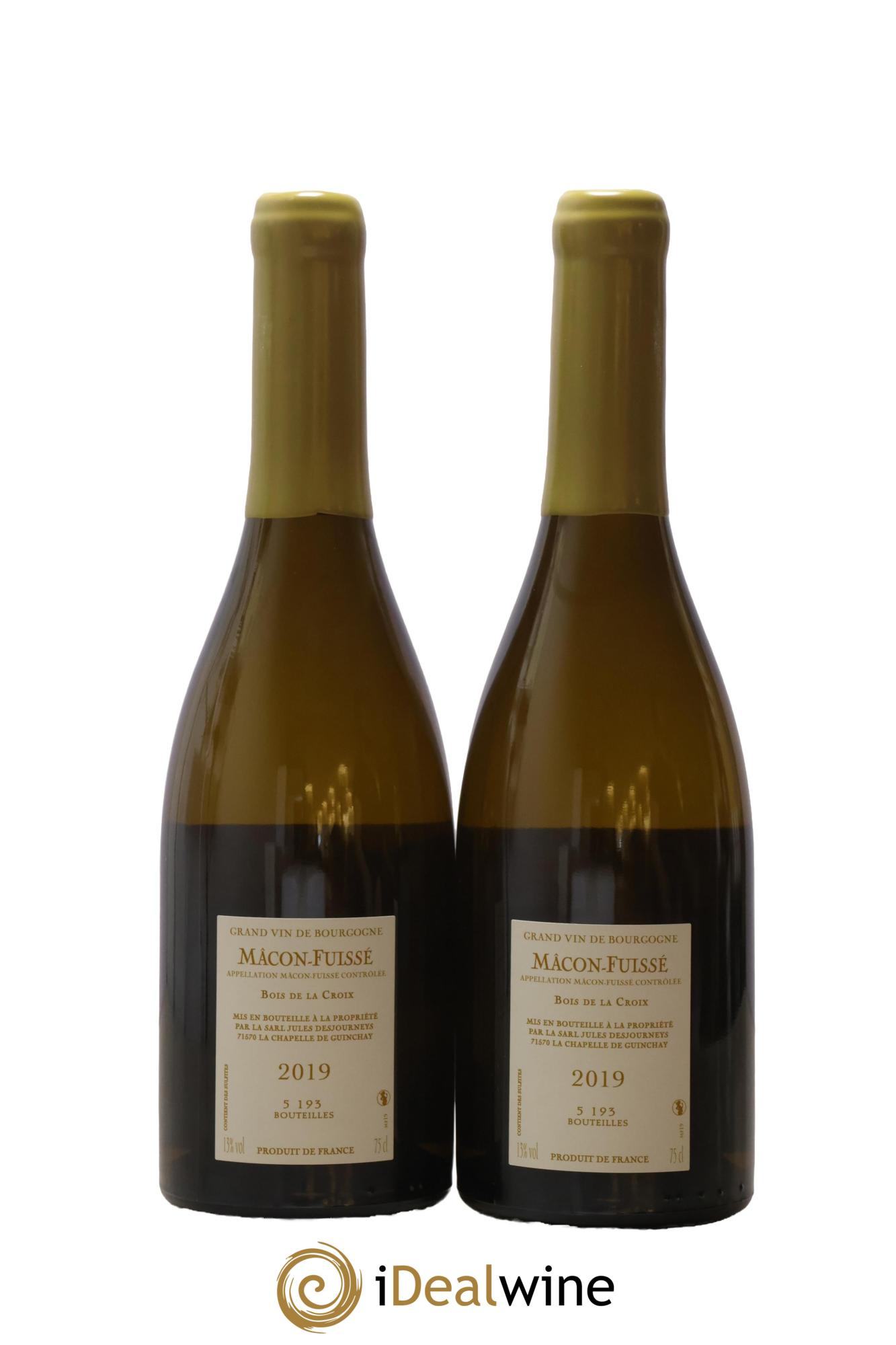Mâcon-Fuissé Bois de la Croix Jules Desjourneys 2019 - Lot de 2 bouteilles - 1