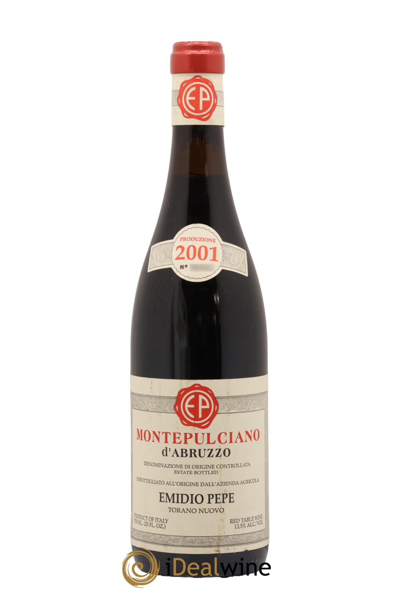 Montepulciano d'Abruzzo DOC Emidio Pepe 2001 - Posten von 1 Flasche - 0