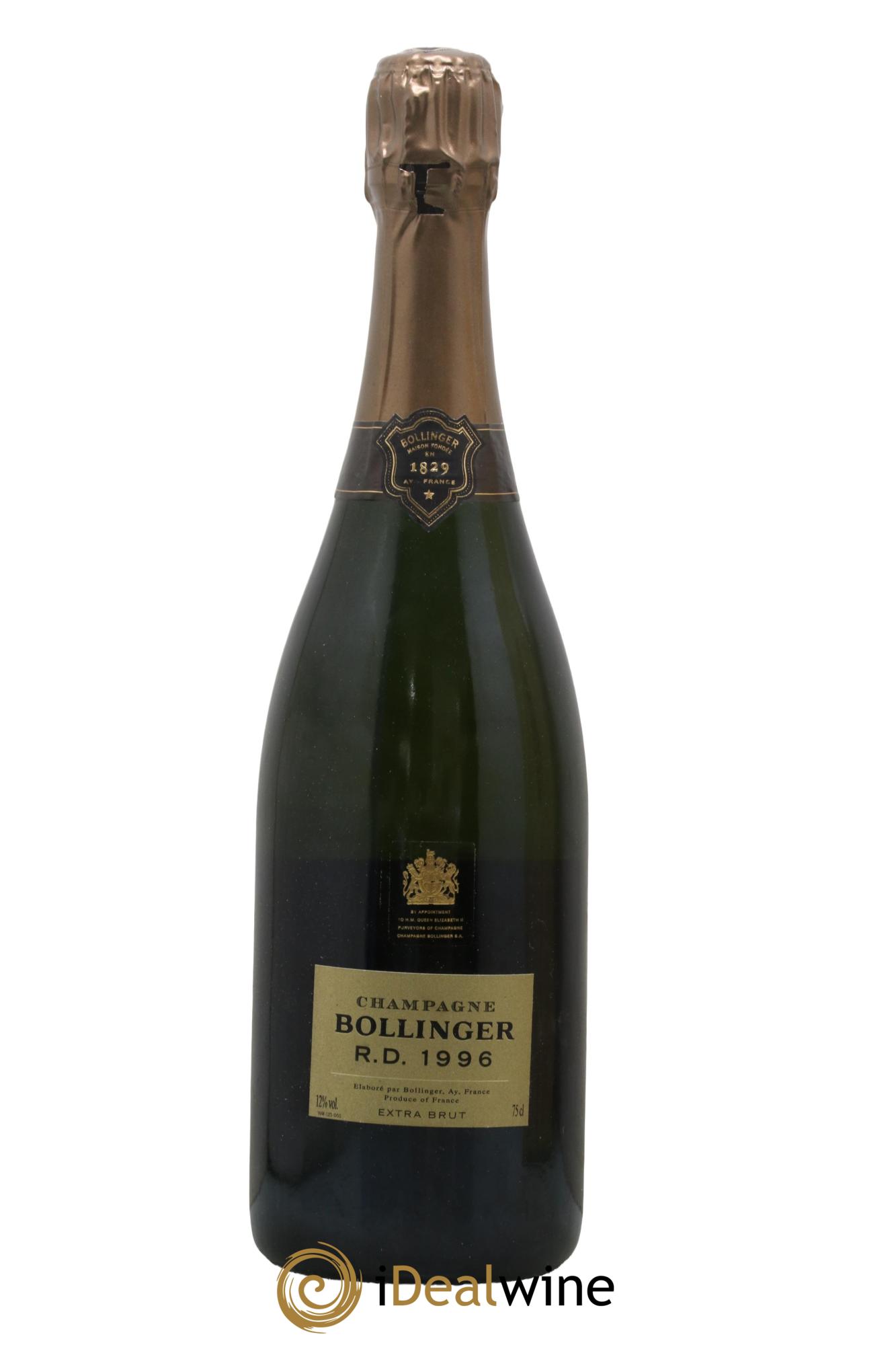 R.D. Extra-Brut Bollinger  1996 - Lot of 1 bottle - 1