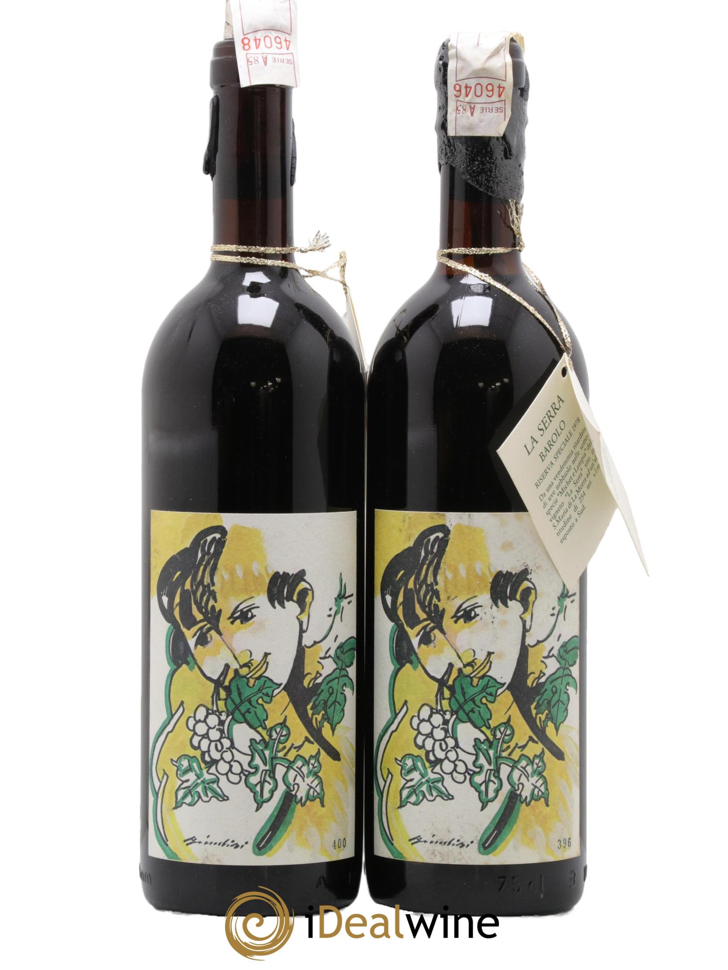 Barolo Riserva Speciale La Serra Gagliardo Gianni 1978 - Lot de 2 bouteilles - 0