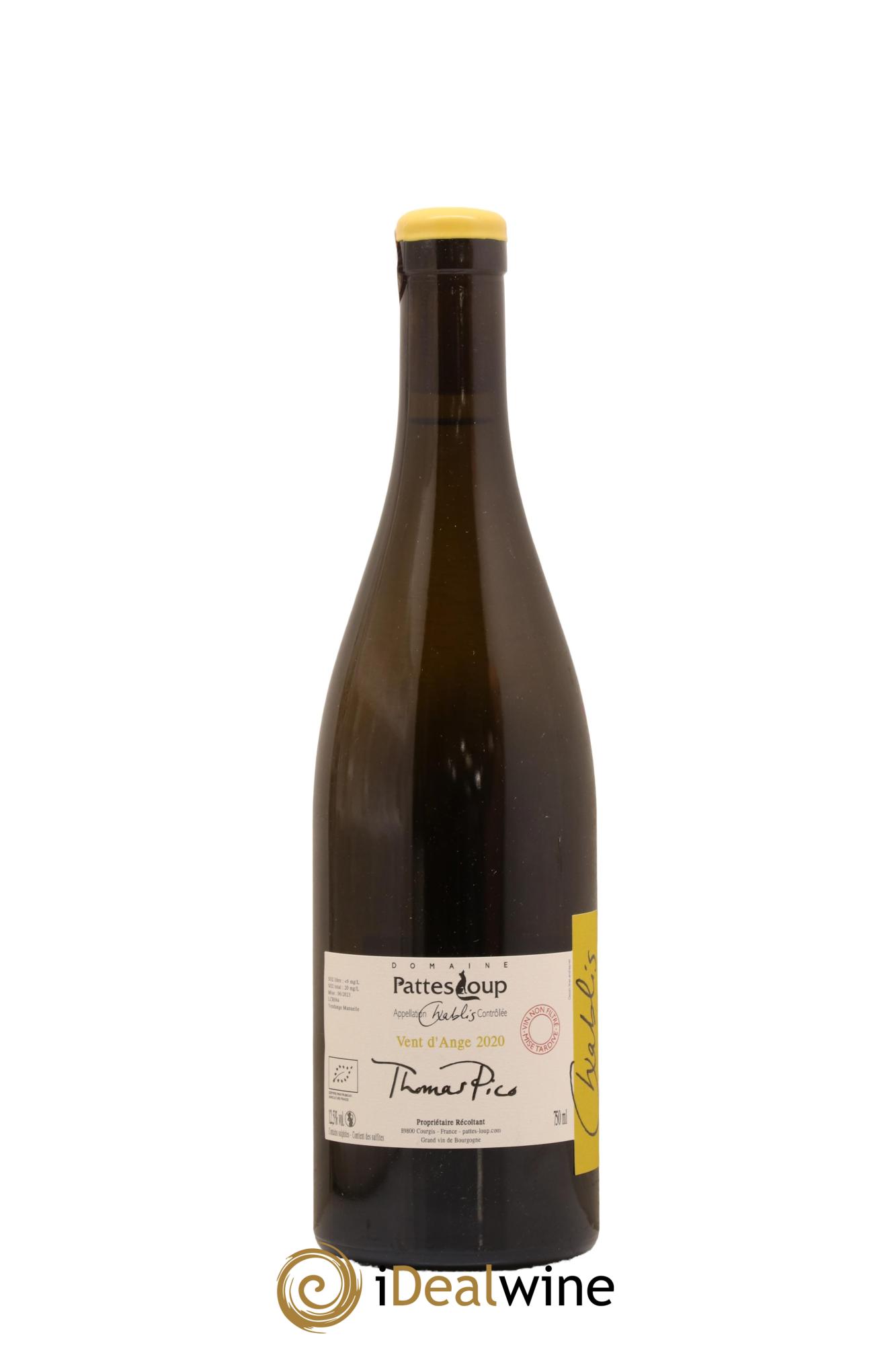 Chablis Vent d'Ange Pattes Loup (Domaine) 2020 - Lot de 1 bouteille - 0