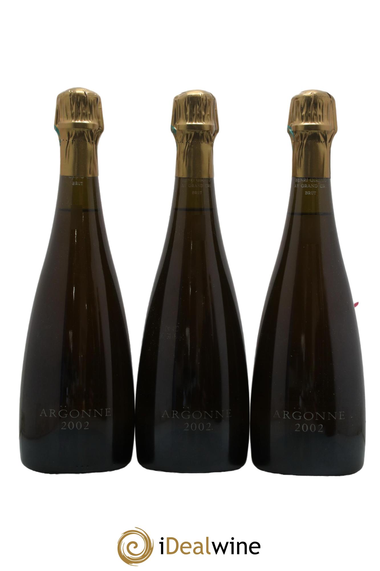 Argonne Henri Giraud 2002 - Lot of 6 bottles - 3