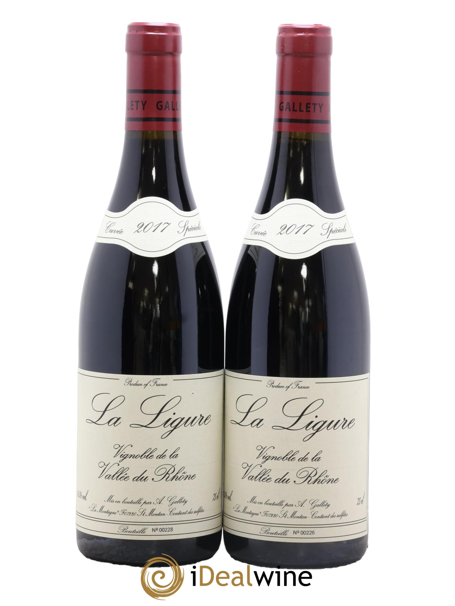 Côtes du Vivarais La Ligure Gallety (Domaine) 2017 - Lot of 2 bottles - 0