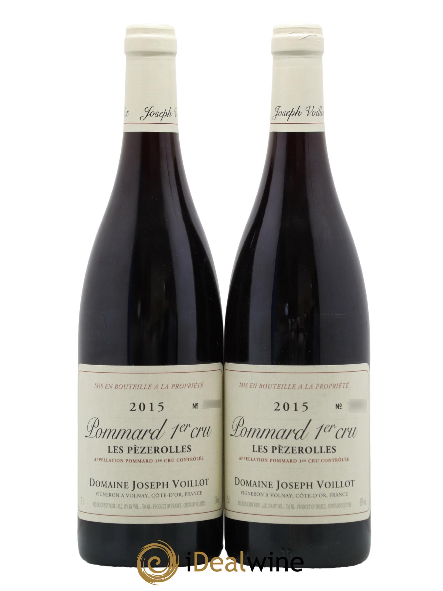 Pommard 1er Cru Les Pèzerolles Joseph Voillot (Domaine) Les Pezerolles Jacques Voillot 2015 - Lot de 2 bouteilles - 0