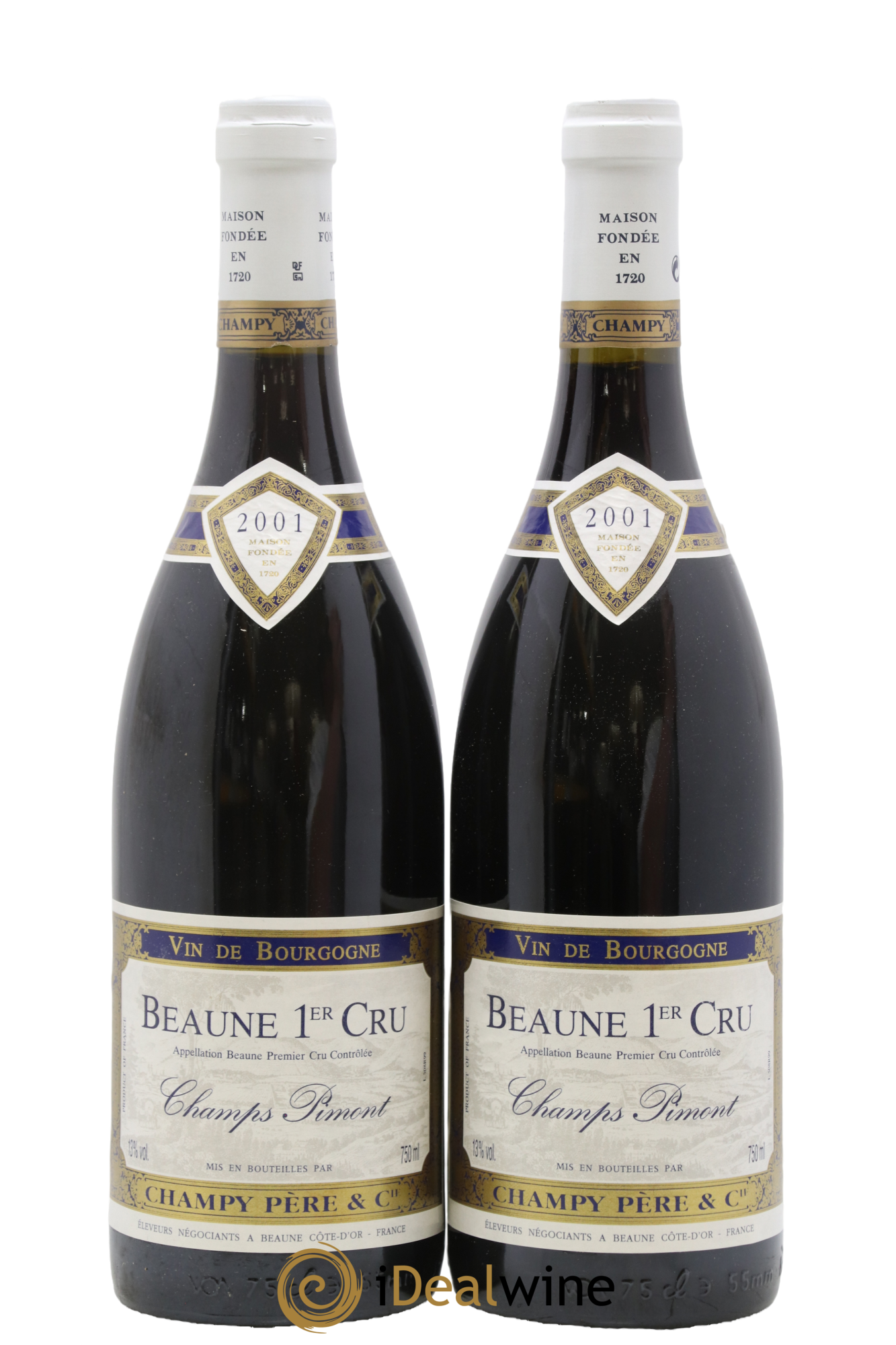 Beaune 1er Cru Champs Pimont Champy Pere Et Fils 2001 - Posten von 2 Flaschen - 0