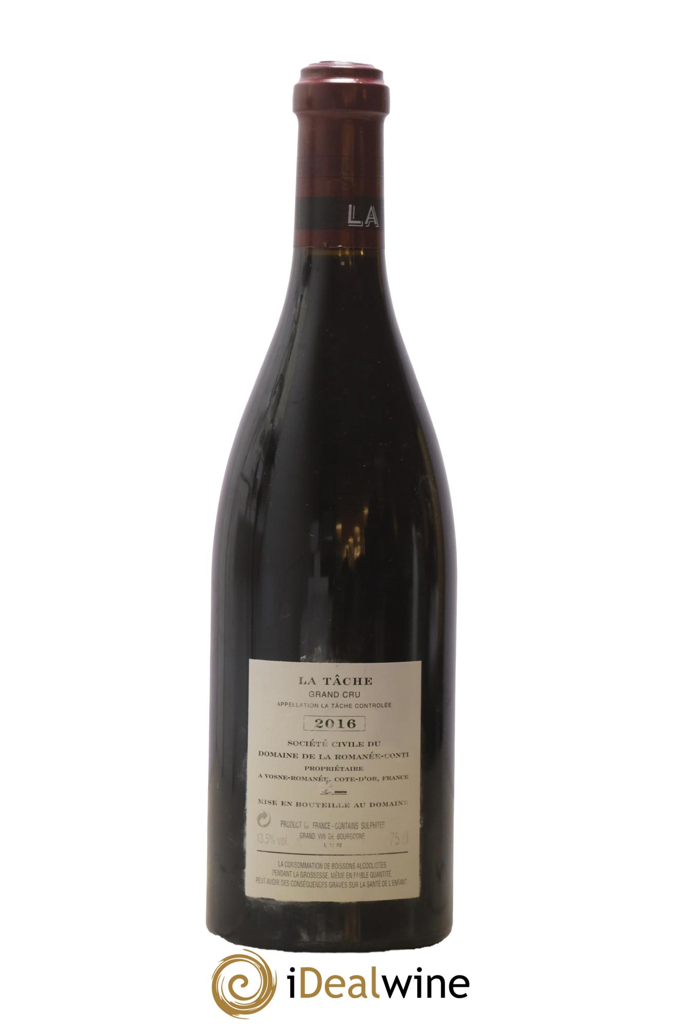 La Tâche Grand Cru Domaine de la Romanée-Conti 2016 - Lotto di 1 bottiglia - 1