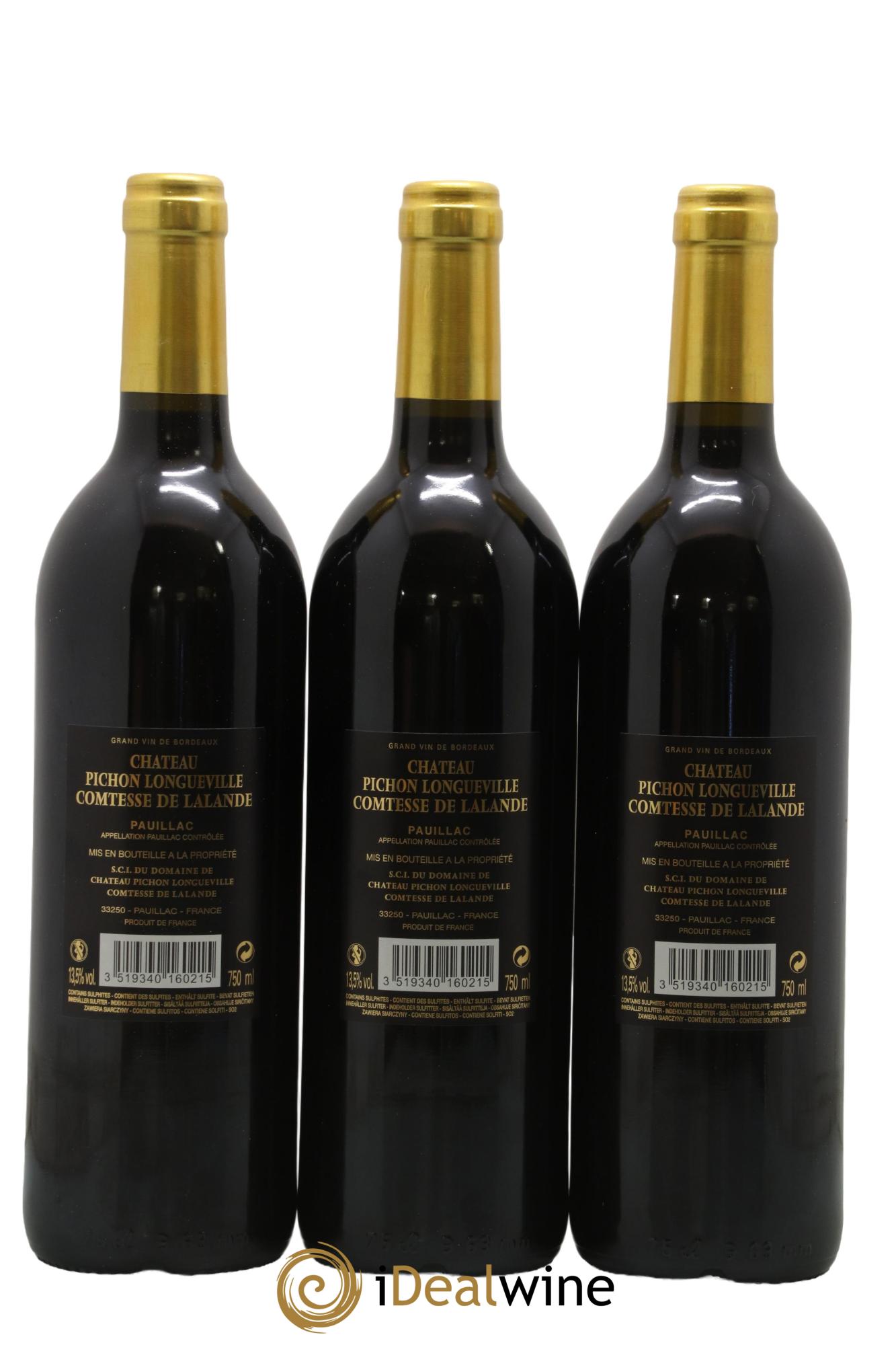 Château Pichon Longueville Comtesse de Lalande 2ème Grand Cru Classé 2016 - Lot of 6 bottles - 4