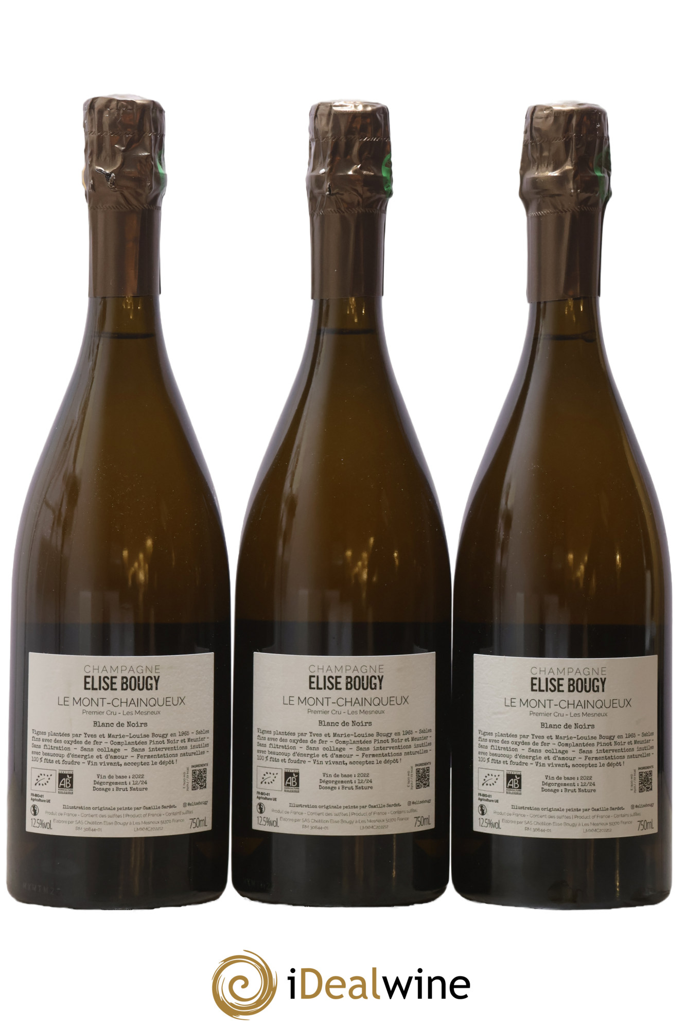 Les Mesneux Le Mont Chainqueux Elise Bougy - Lot de 3 bouteilles - 1