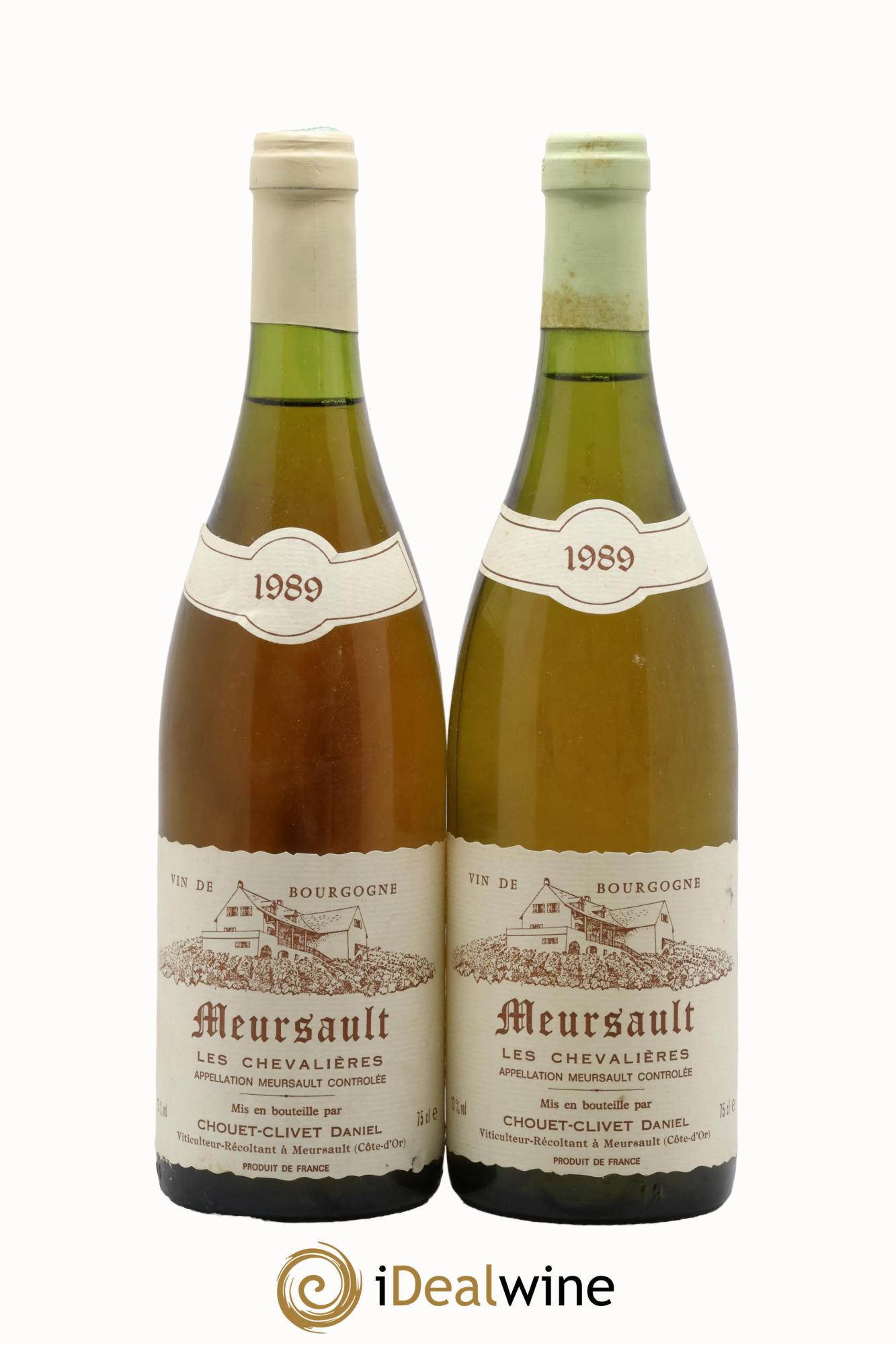 Meursault Les Chevalières Chouet-Clivet 1989 - Posten von 2 Flaschen - 0