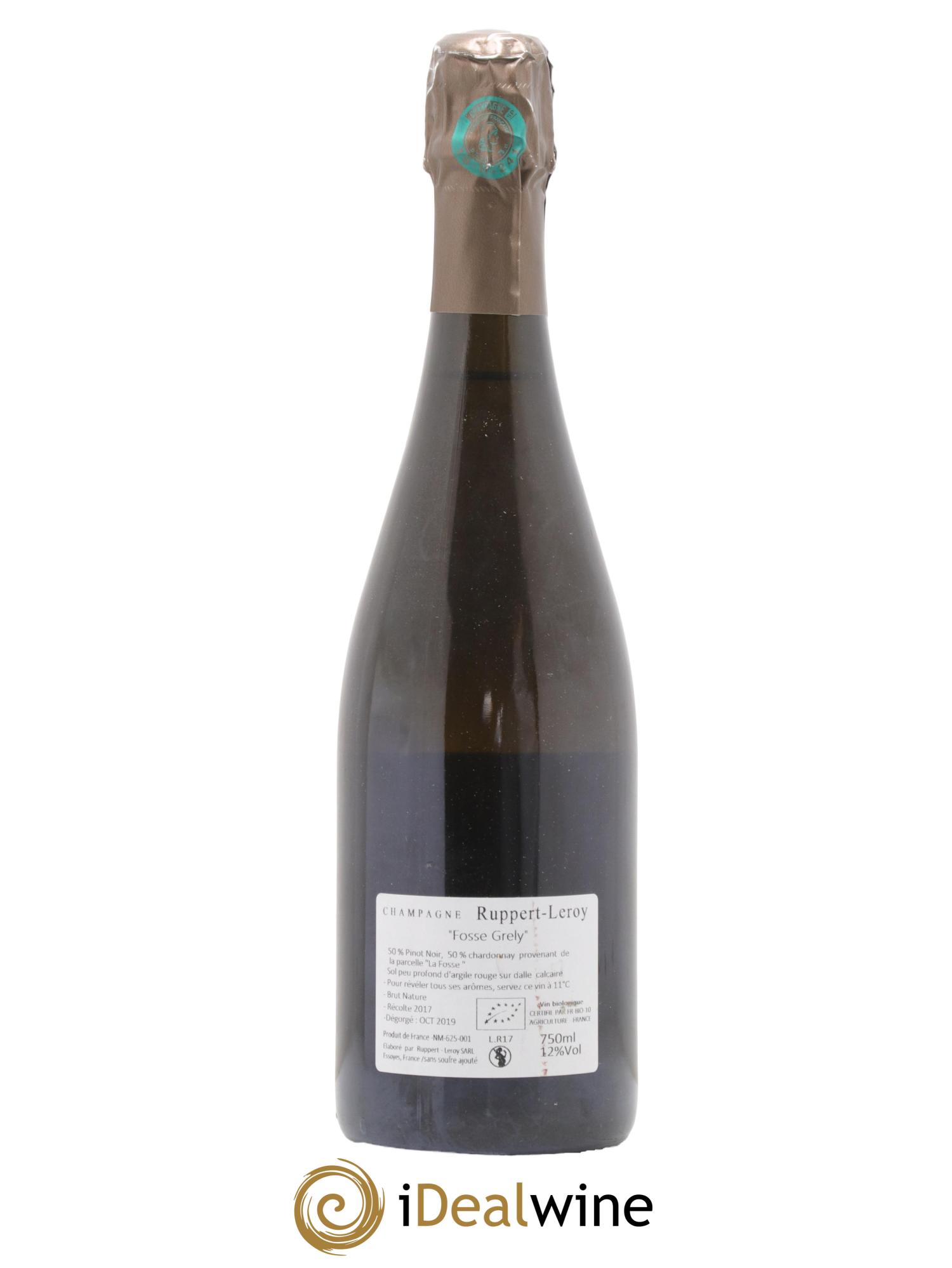 Fosse-Grely Brut Nature Ruppert-Leroy 2017 - Lot de 1 bouteille - 1