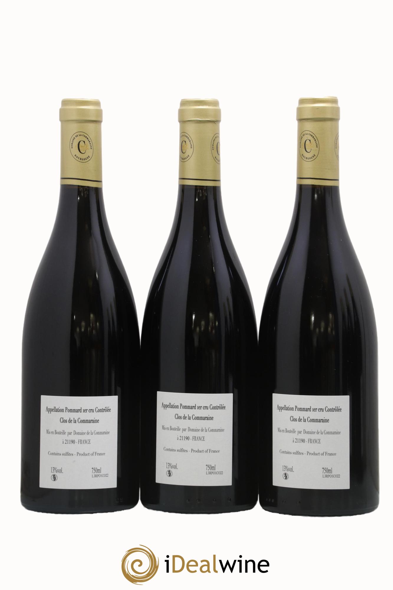 Pommard 1er Cru Clos de la Commaraine Domaine de la Commaraine 2022 - Lot de 3 bouteilles - 1