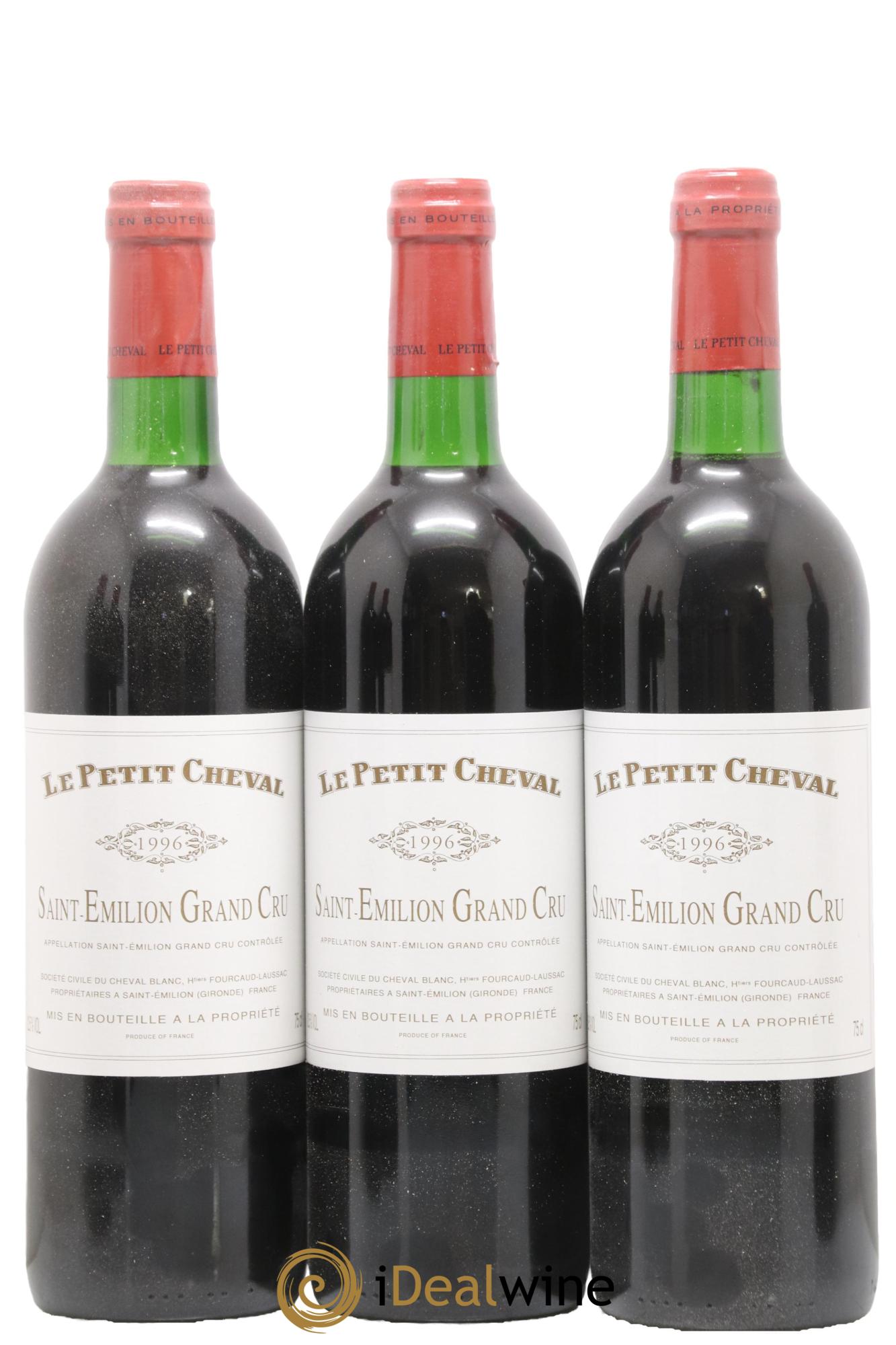 Le Petit Cheval Second Vin 1996 - Lot de 12 bouteilles - 3