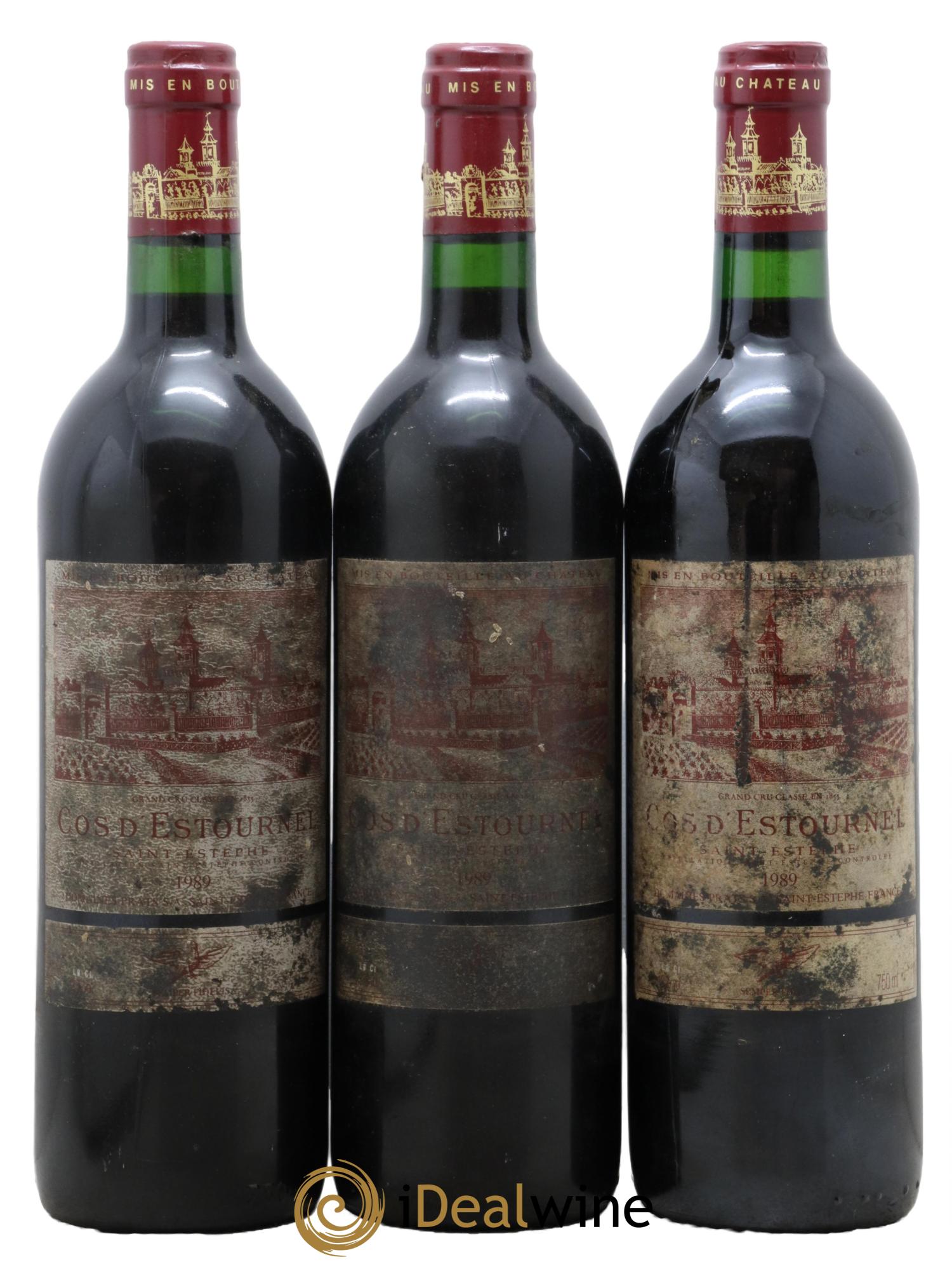 Cos d'Estournel 2ème Grand Cru Classé 1989 - Lot de 3 bouteilles - 0