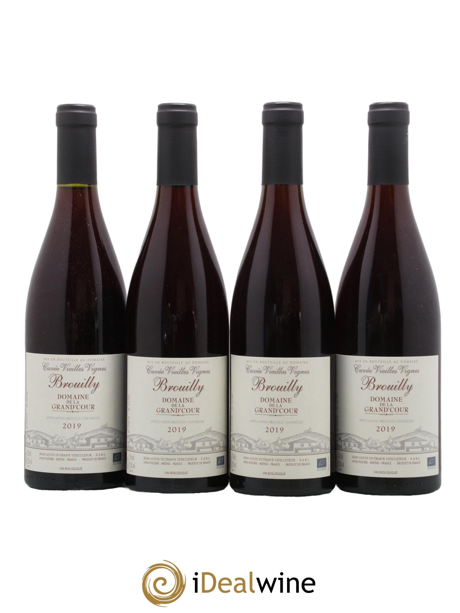 Brouilly Vieilles Vignes Grand'cour (Domaine de la) - Jean-Louis Dutraive 2019 - Lot de 4 bouteilles - 0