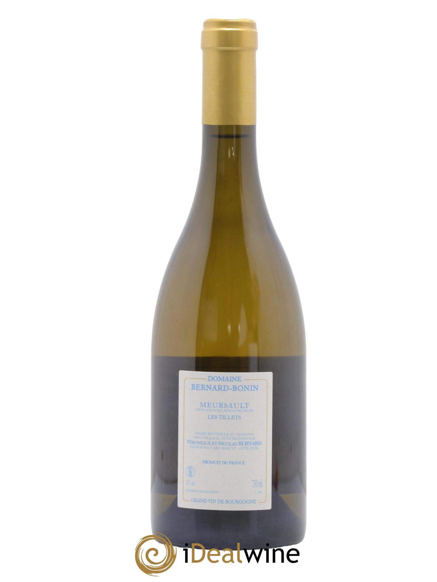 Meursault Les Tillets Bernard Bonin  2017 - Lot of 1 bottle - 1