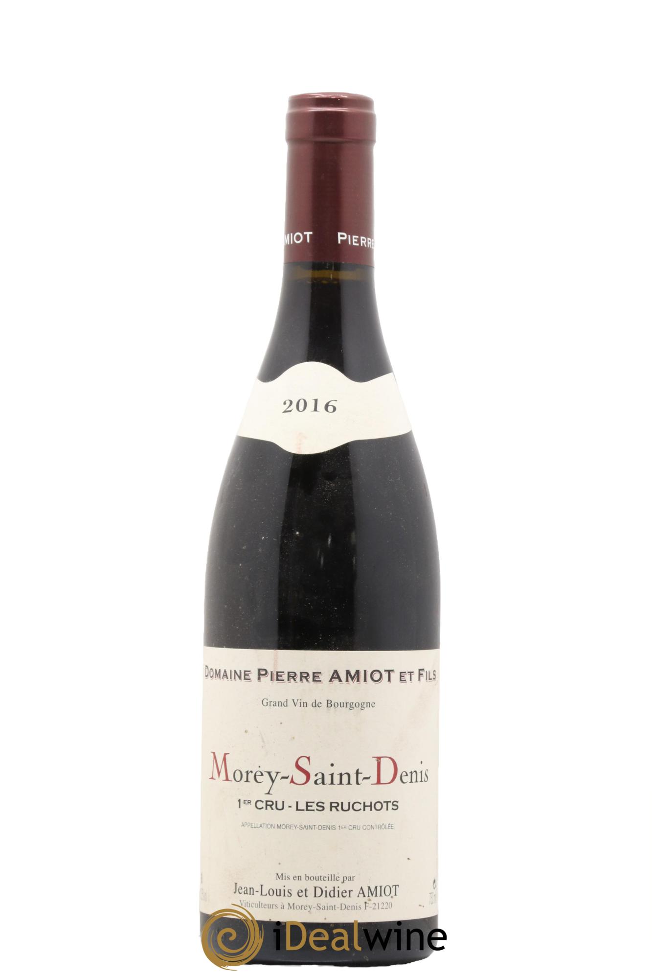 Morey Saint-Denis 1er Cru Les Ruchots Pierre Amiot et Fils (Domaine) 2016 - Lotto di 1 bottiglia - 0