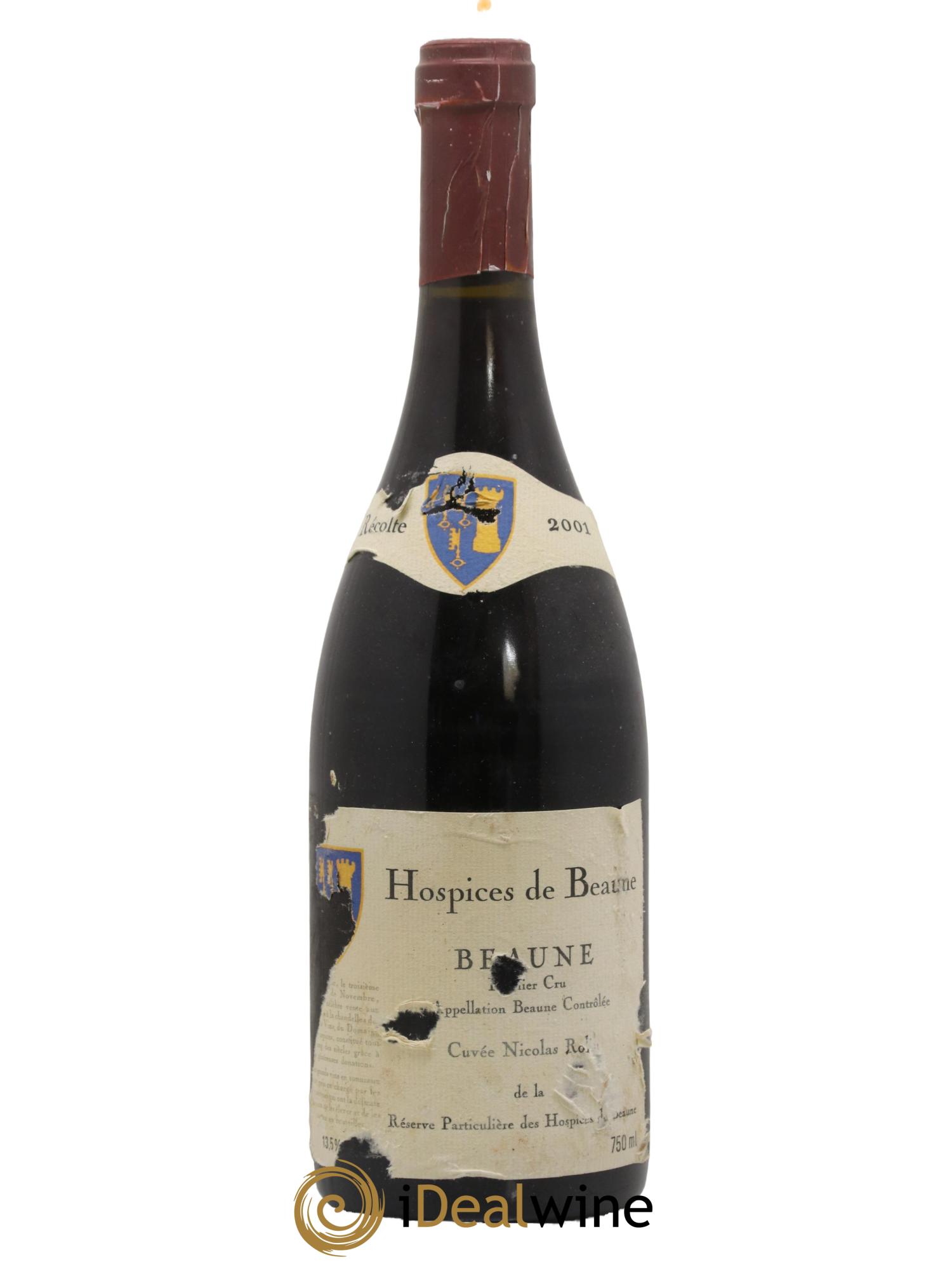 Beaune 1er Cru Nicolas Rolin Hospices de Beaune 2001 - Lot de 1 bouteille - 0