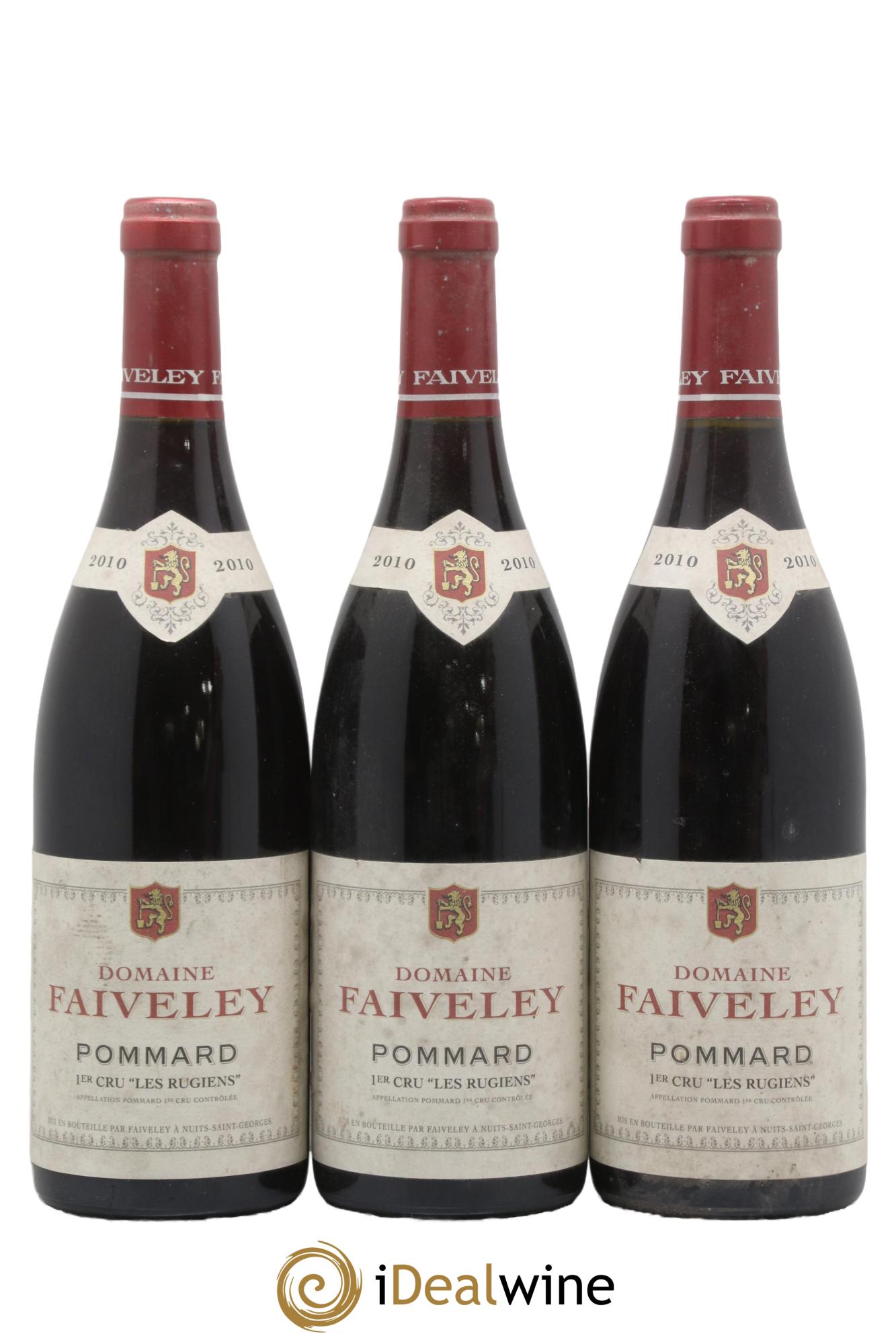 Pommard 1er Cru Les Rugiens Faiveley 2010 - Lot de 3 bouteilles - 0