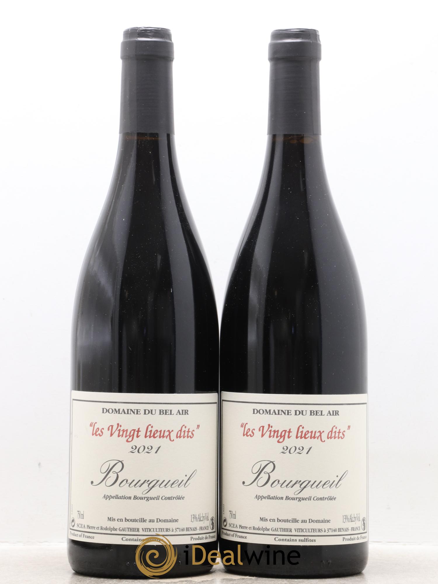 Bourgueil Vingt Lieux Dits Domaine du Bel Air 2021 - Lot de 2 bouteilles - 0