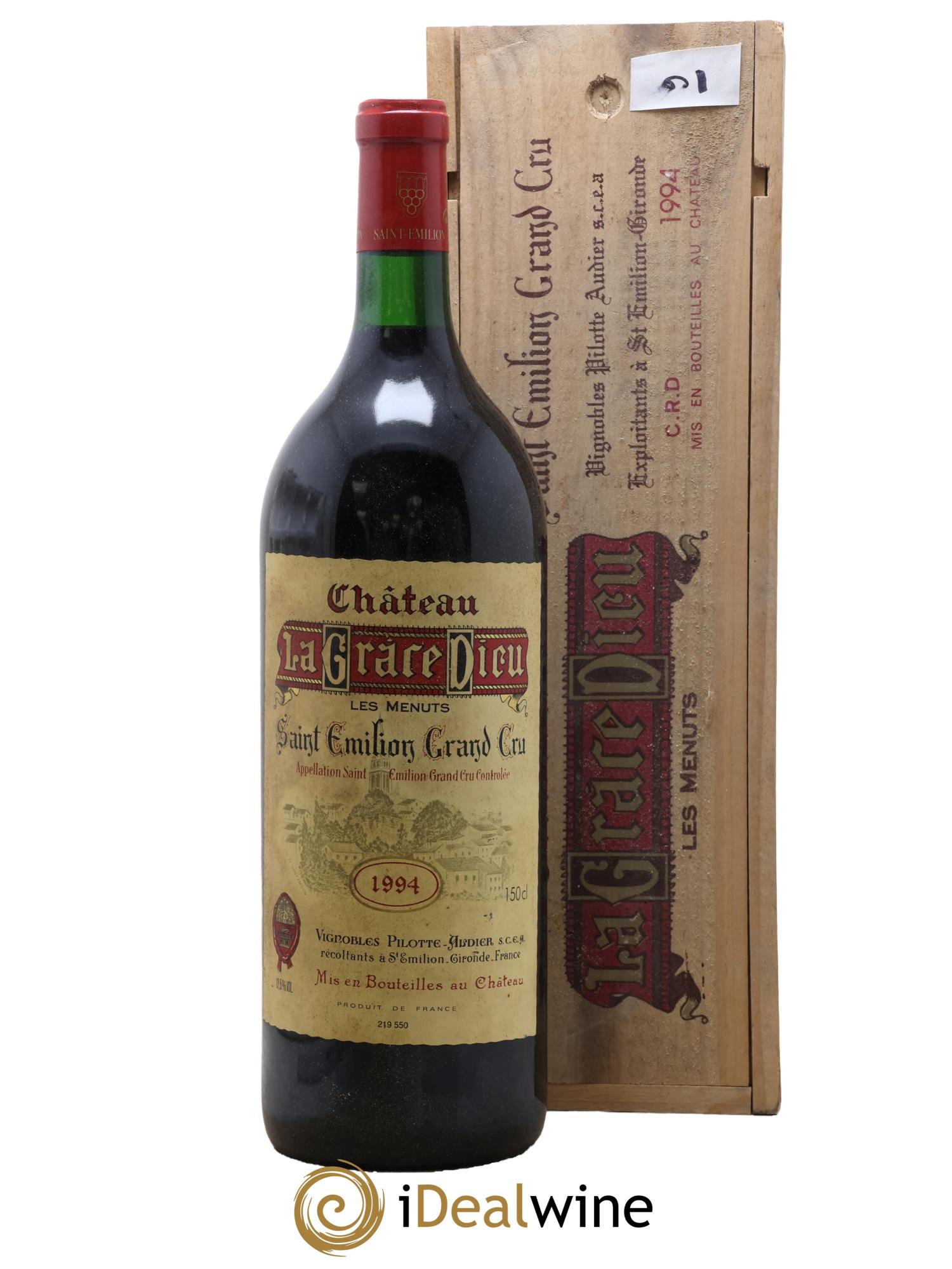 Château la Grâce Dieu les Menuts 1994 - Lot de 1 magnum - 0