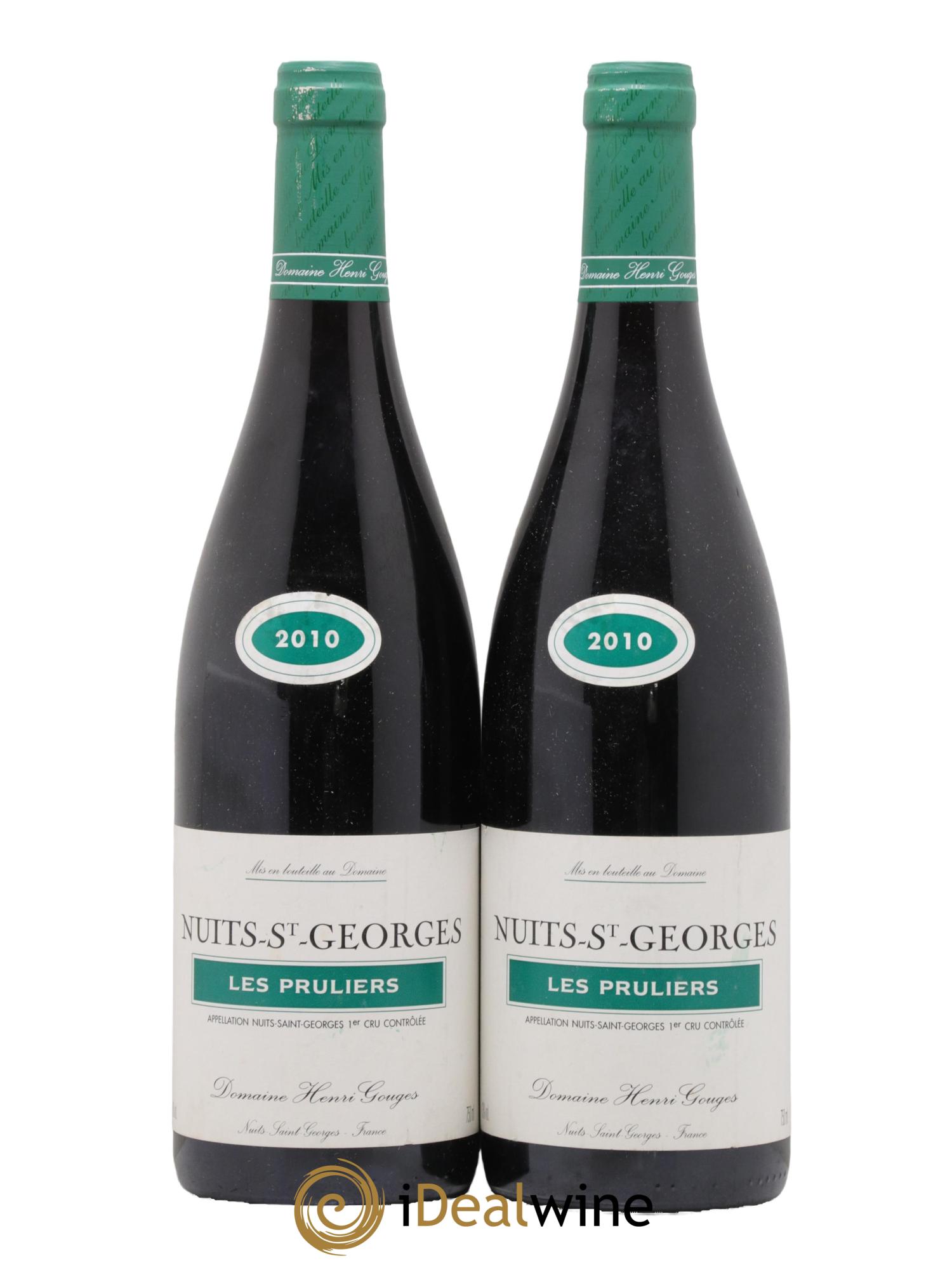 Nuits-Saint-Georges 1er Cru Les Pruliers Henri Gouges 2010 - Posten von 2 Flaschen - 0