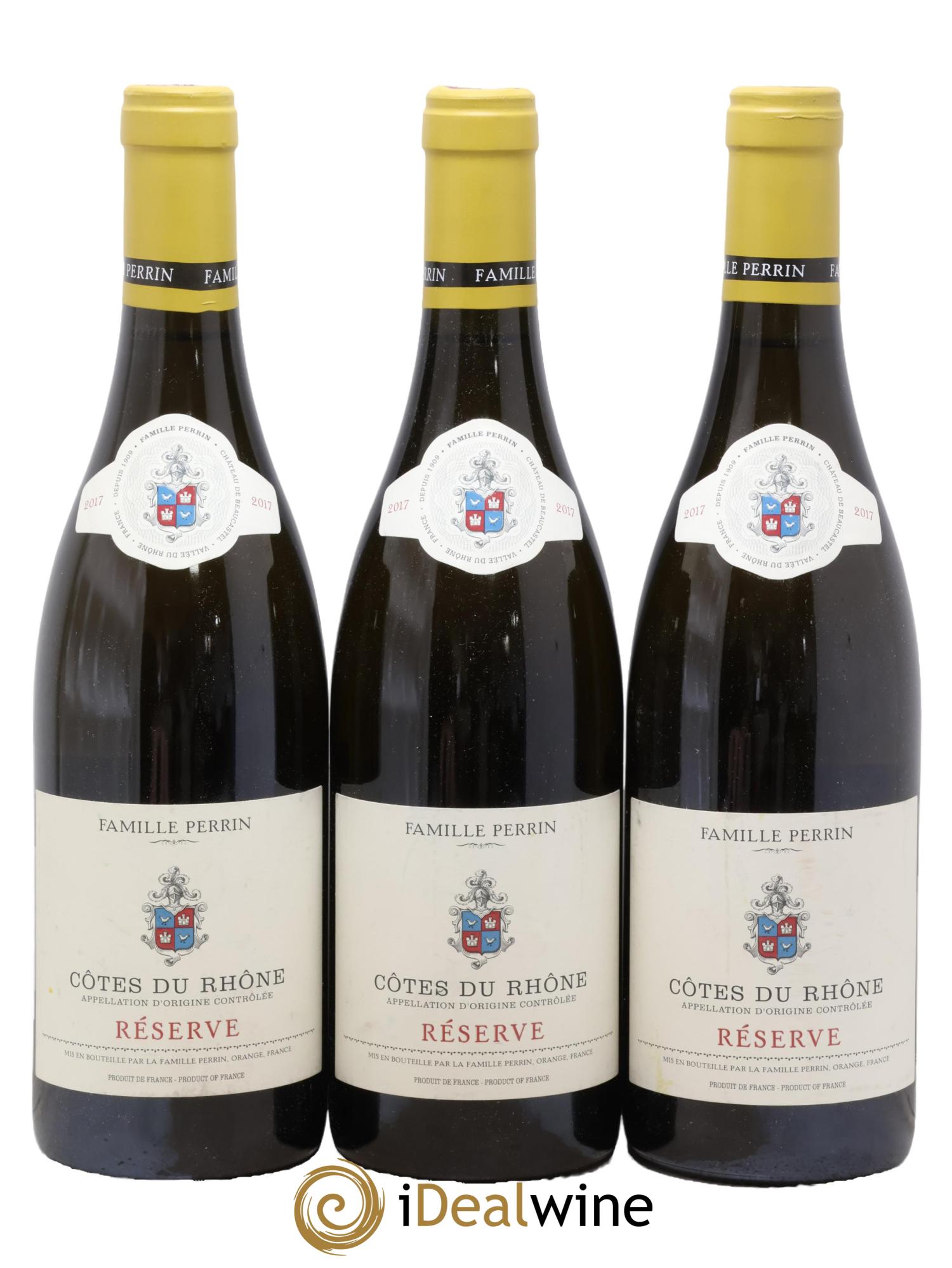 Côtes-du-Rhône Réserve Famille Perrin 2017 - Lot de 3 bouteilles - 0