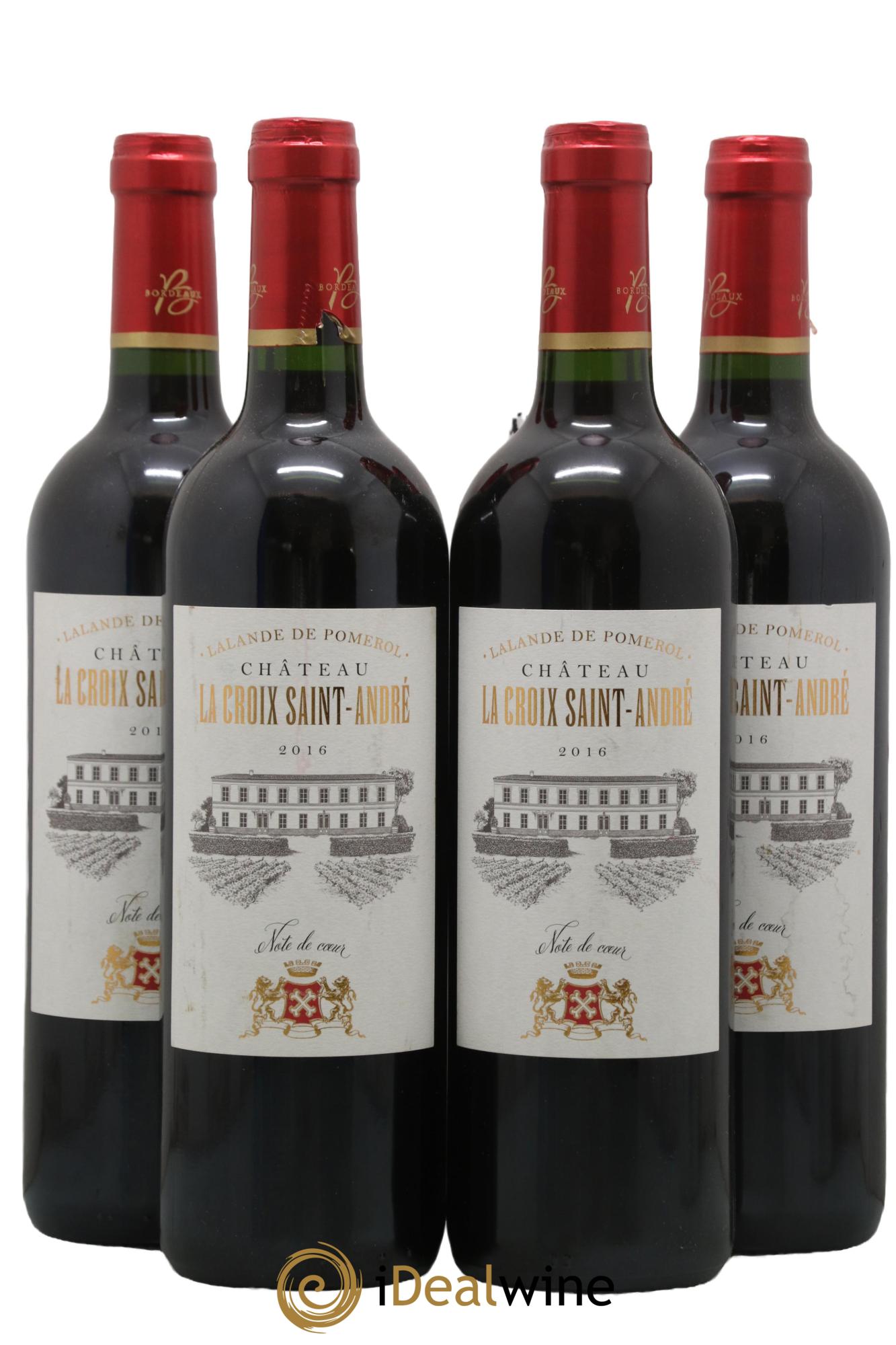 Château La Croix Saint André 2016 - Lot of 4 bottles - 0