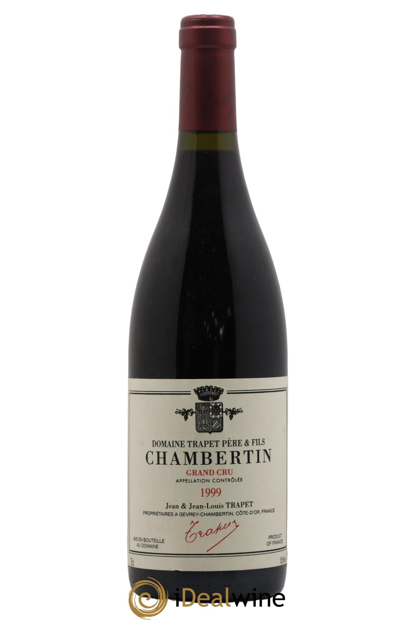 Chambertin Grand Cru Domaine Trapet 1999 - Posten von 1 Flasche - 0