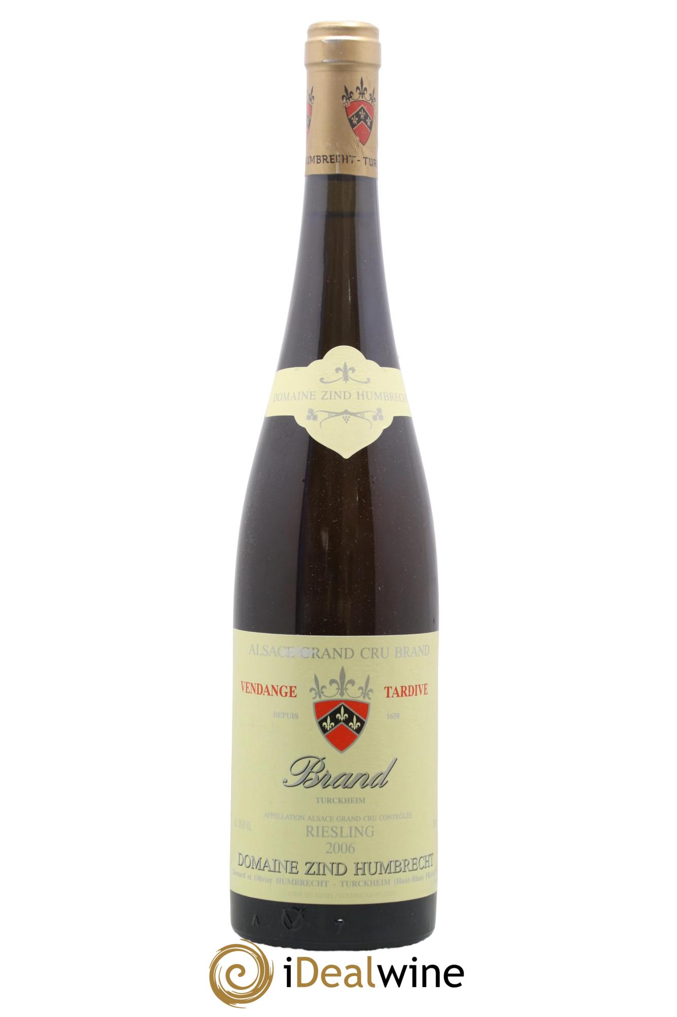 Alsace Riesling Grand Cru Brand Vendanges Tardives Zind-Humbrecht (Domaine) 2006 - Lot de 1 bouteille - 0