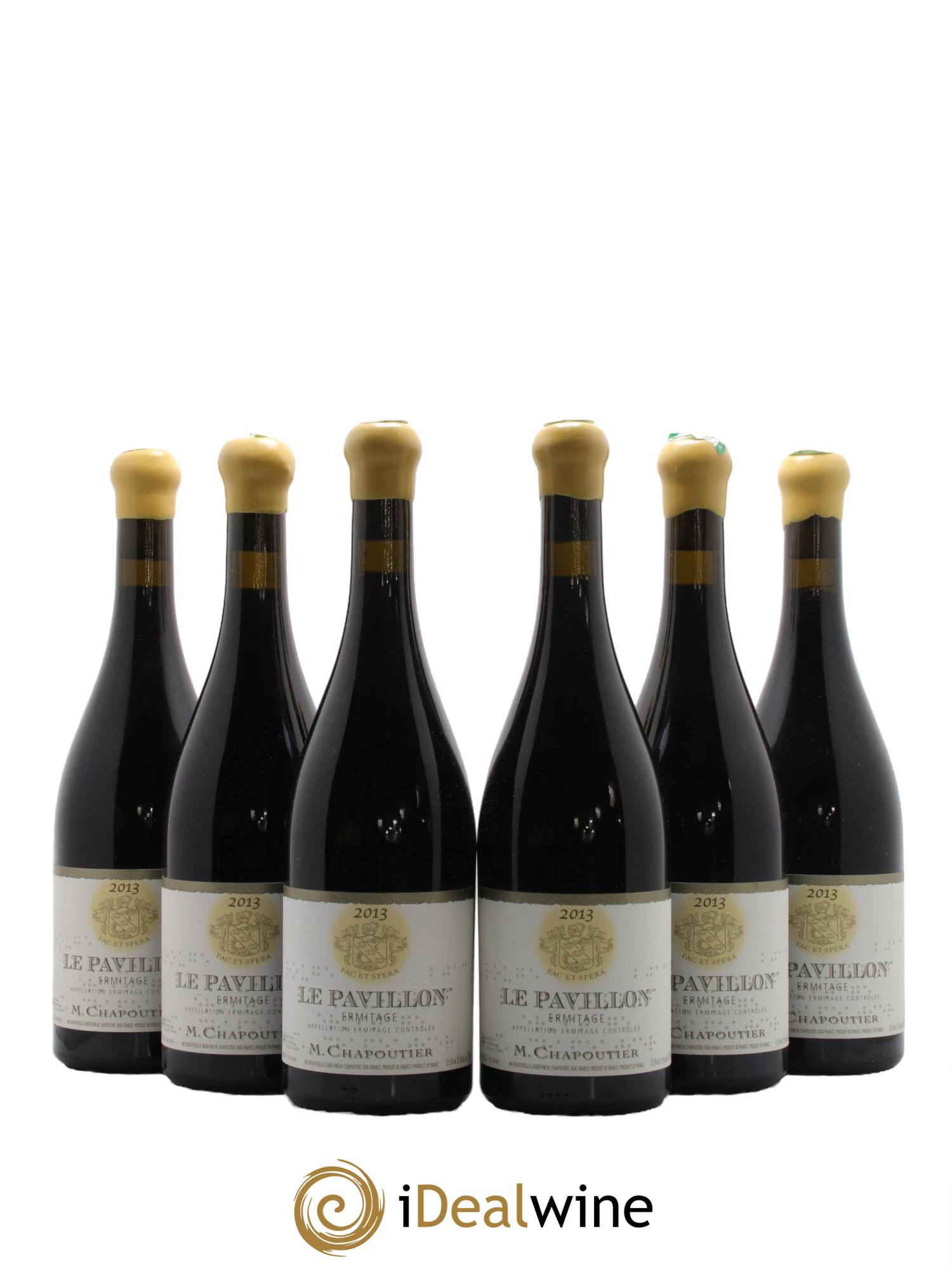 Hermitage Ermitage Le Pavillon Chapoutier 2013 - Lot de 6 bouteilles - 0